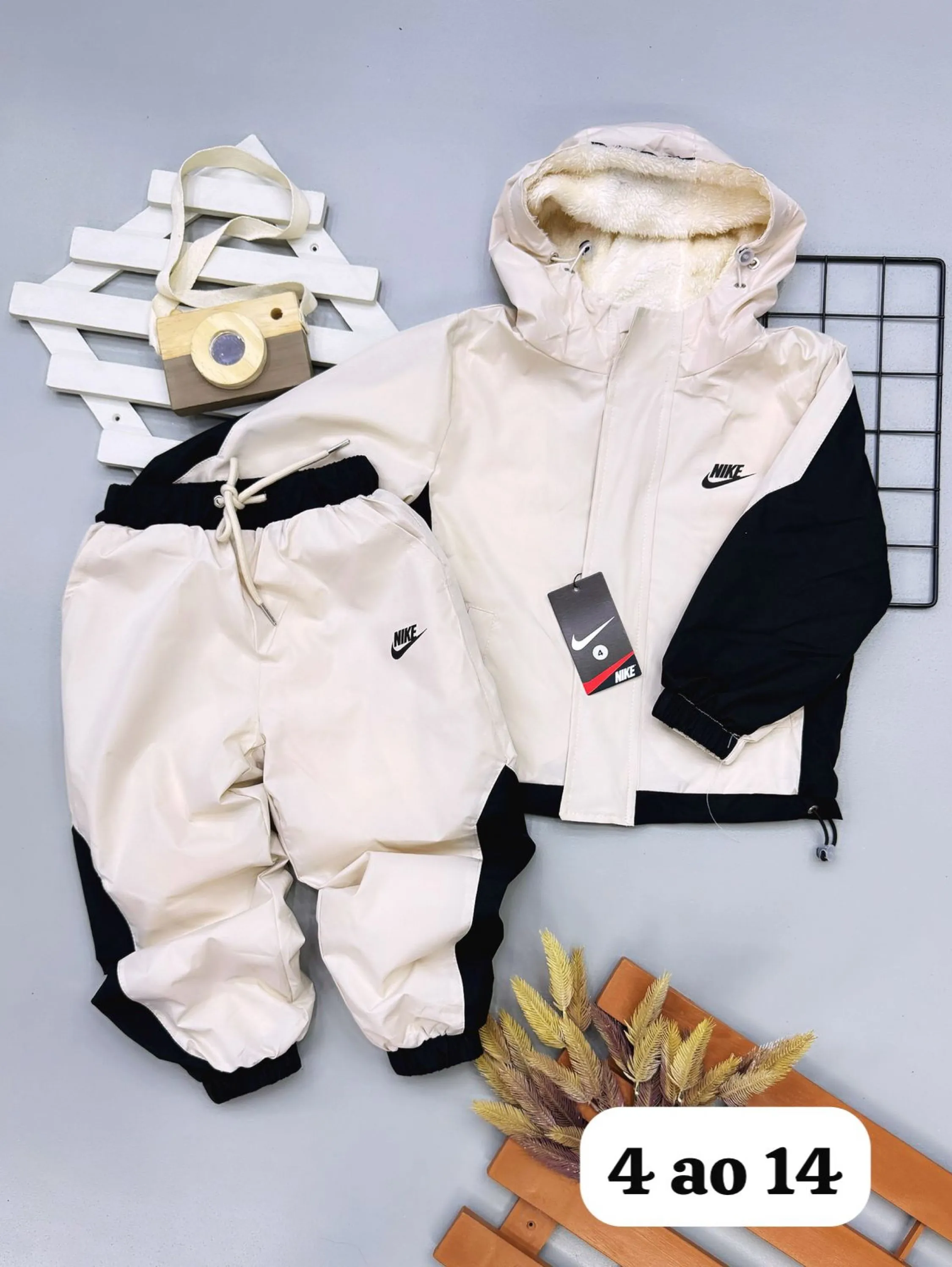 Conjunto tactel peluciada nike infantil /juvenil