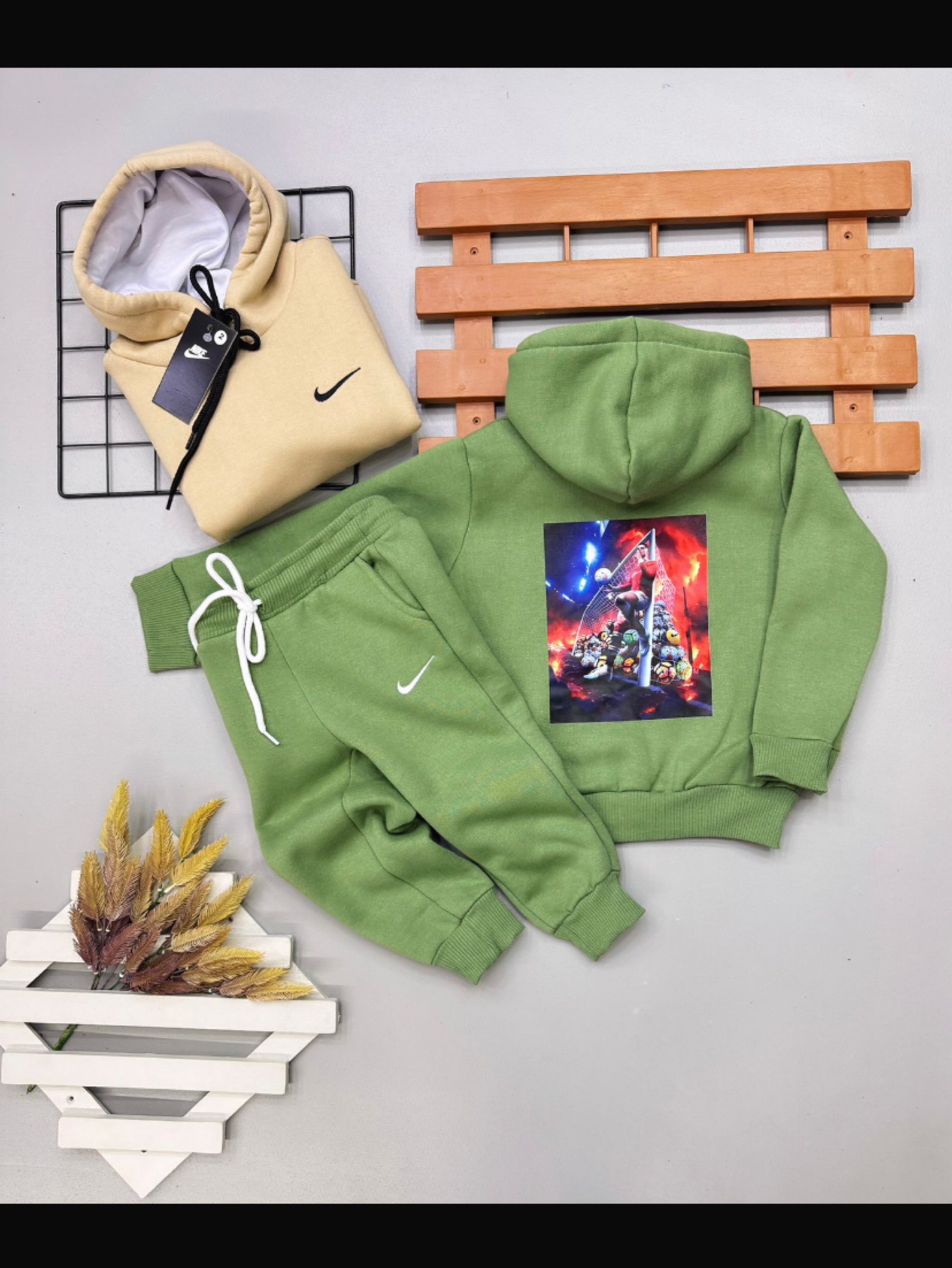 Conjujto de moletom 3 cabos infantil/juvenil Nike