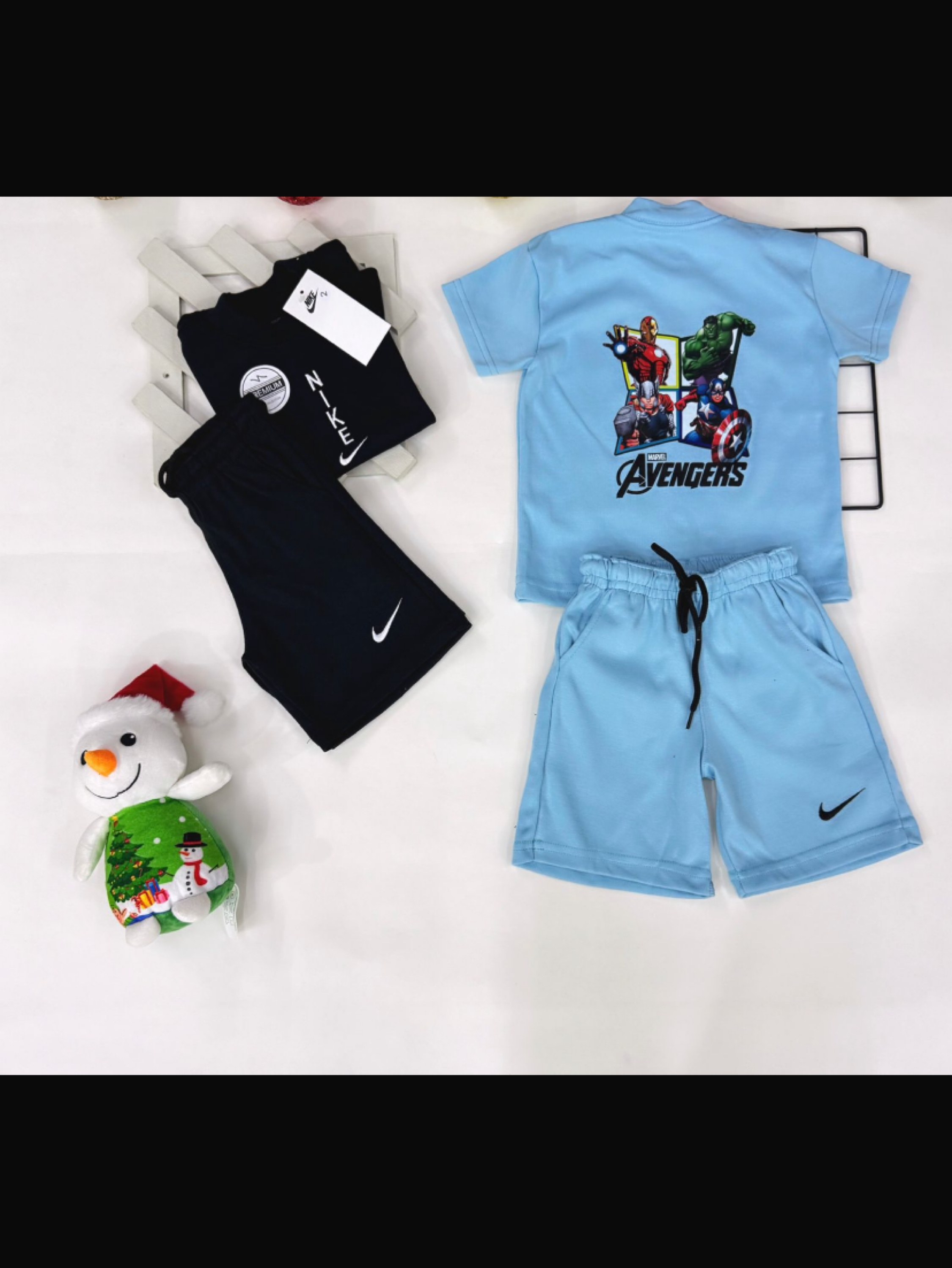 Conjunto Nike bermuda e camiseta infantil/juvenil