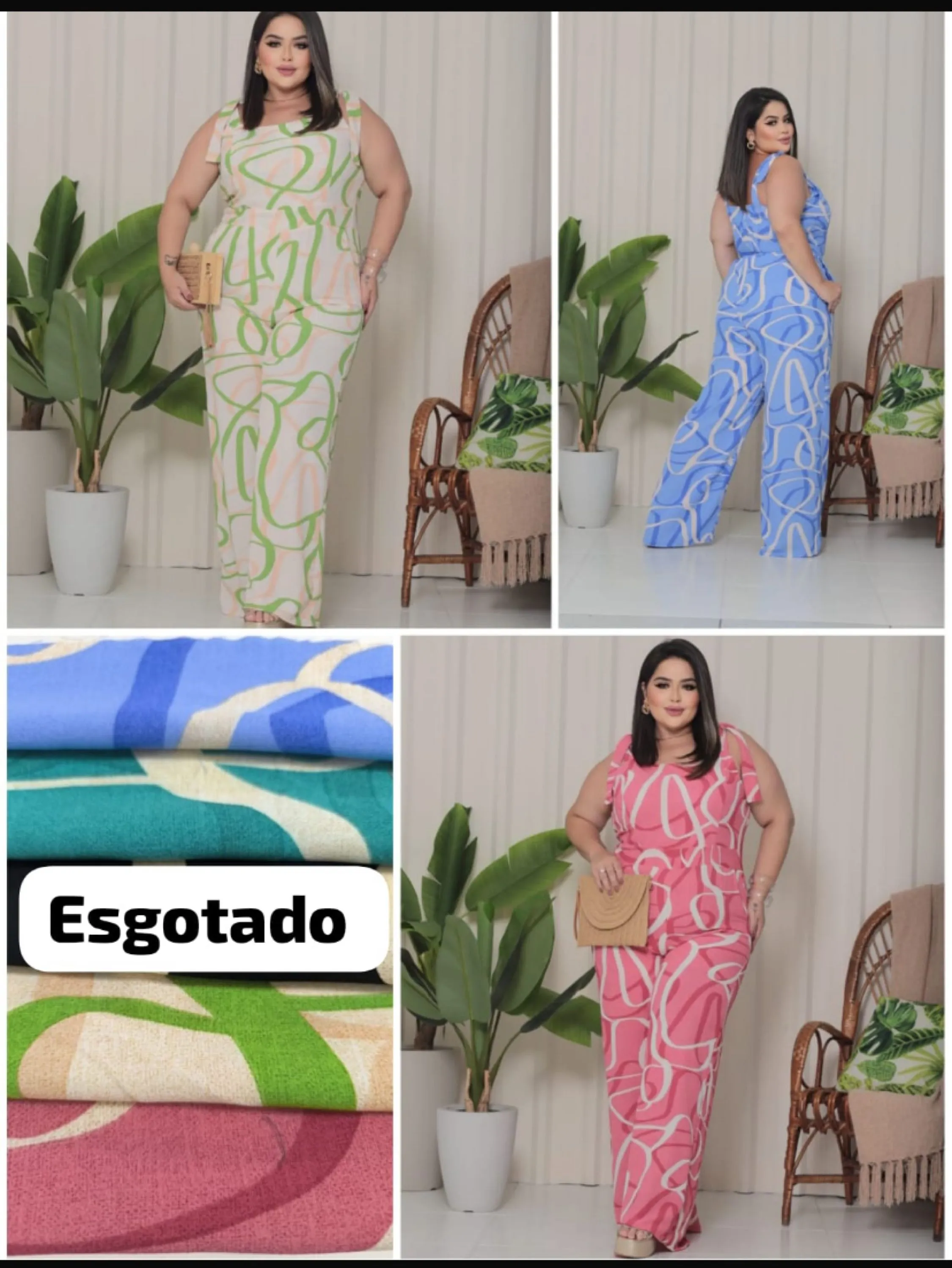 Macacão Luiza Pantalona Plus size