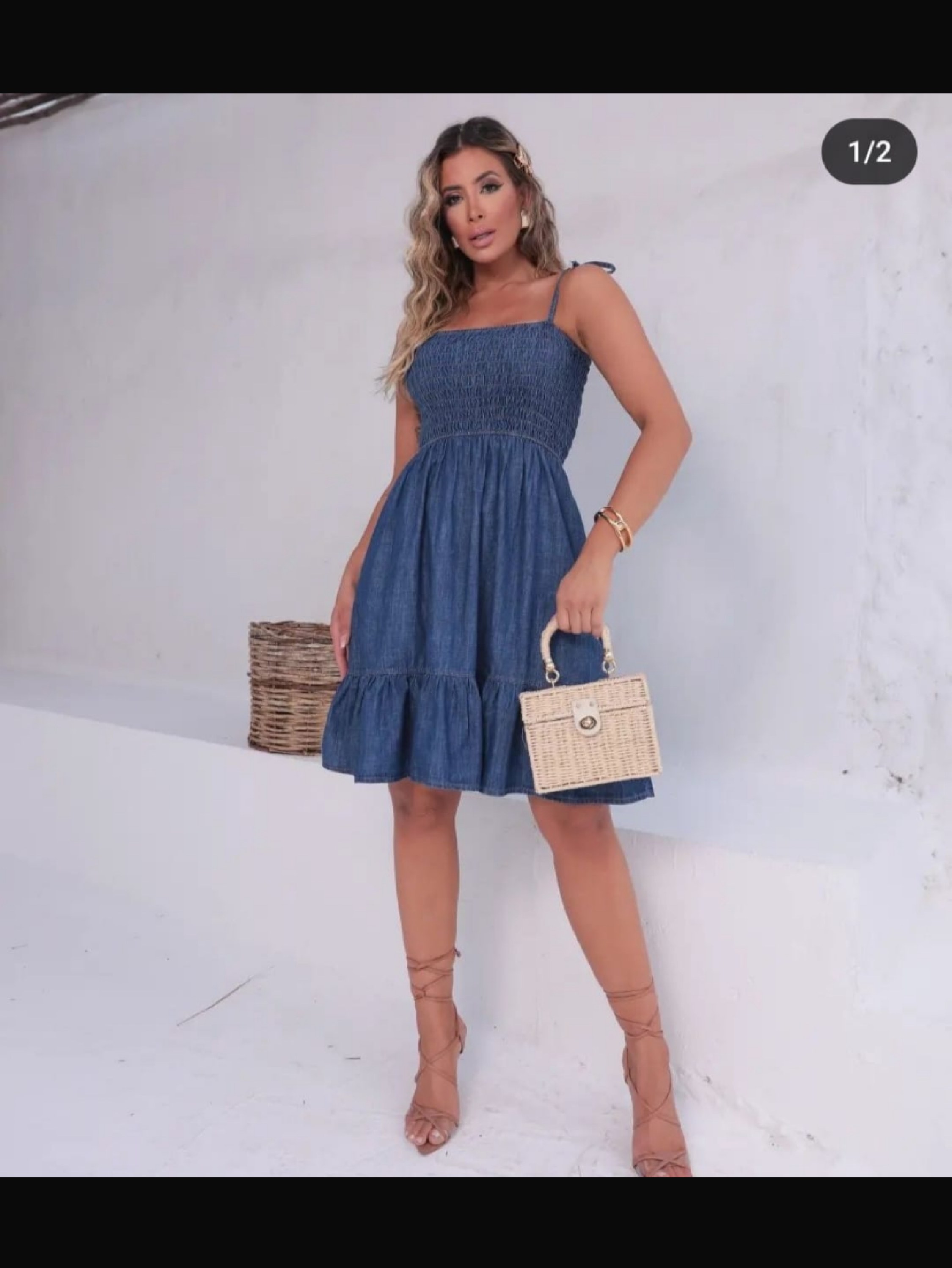 Vestido jeans curto