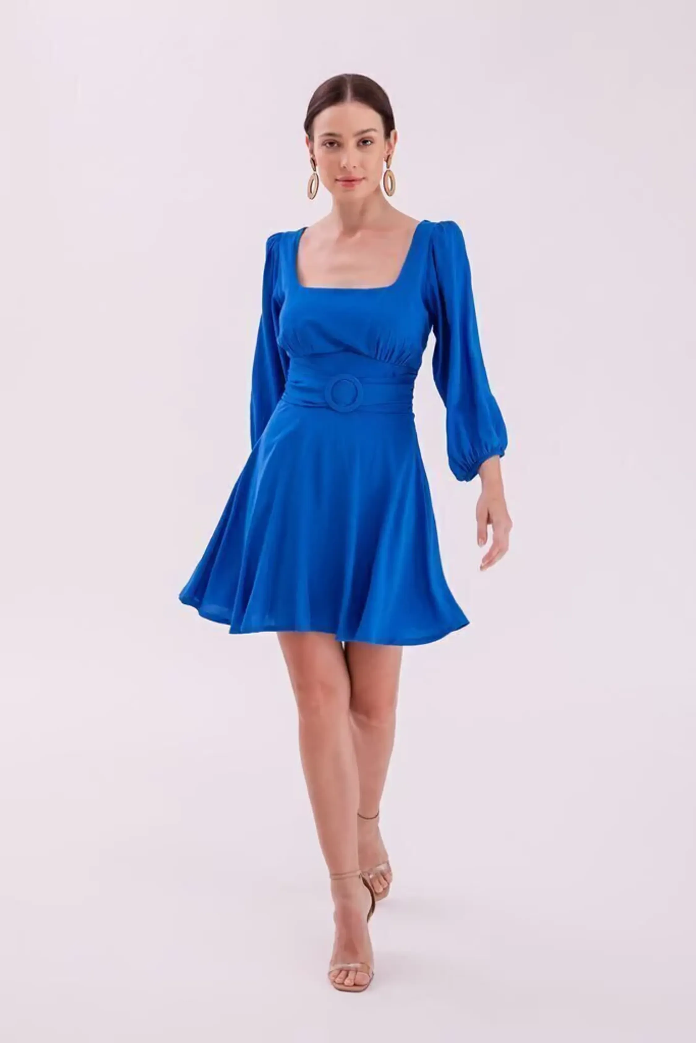 Vestido Begônia Mini Azul