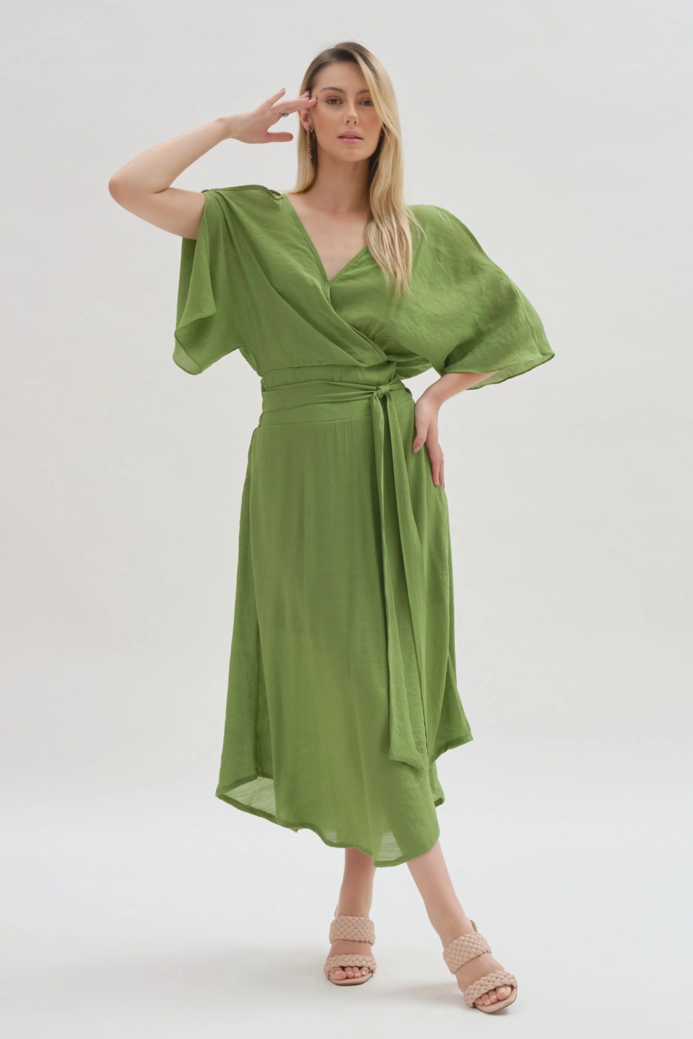 Vestido Laurent Midi Verde