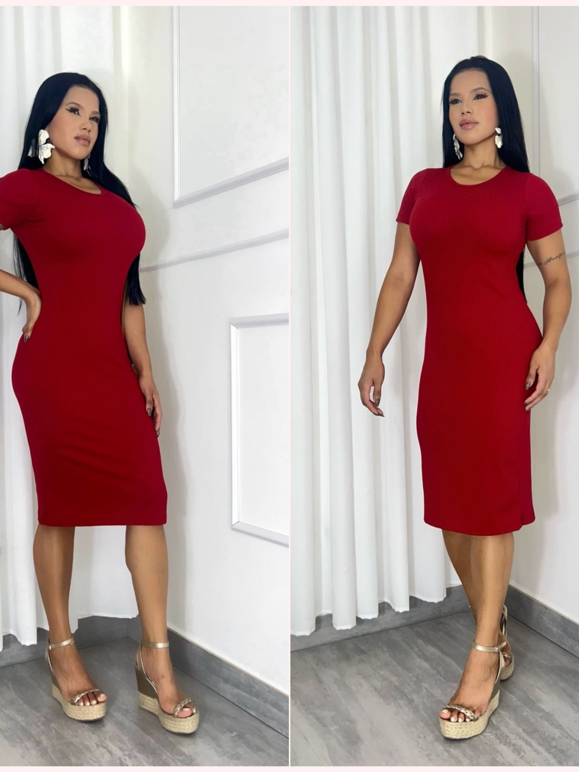 Vestido Midi moda Evangélica