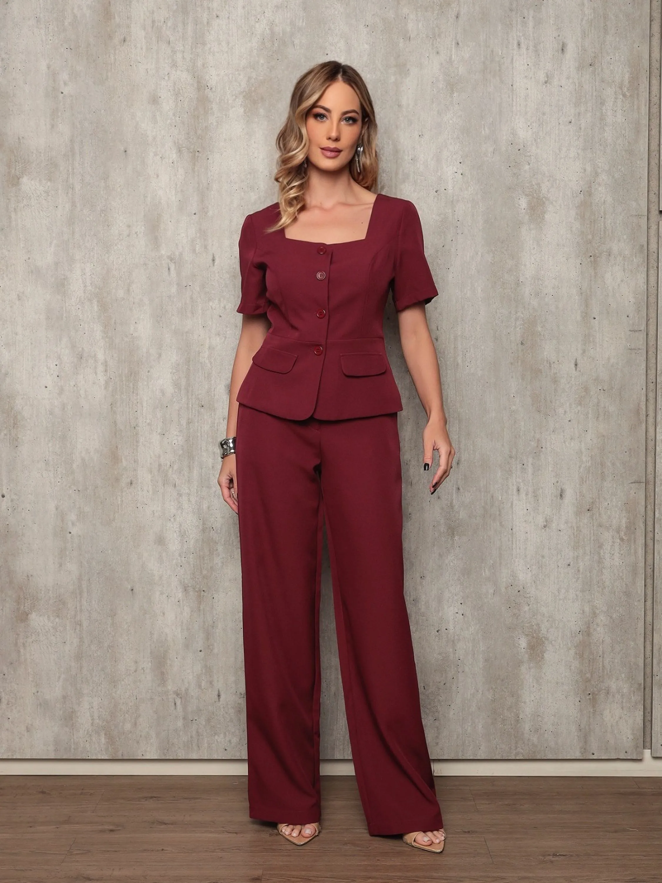 Conjunto Elegância Colete e Calça #151