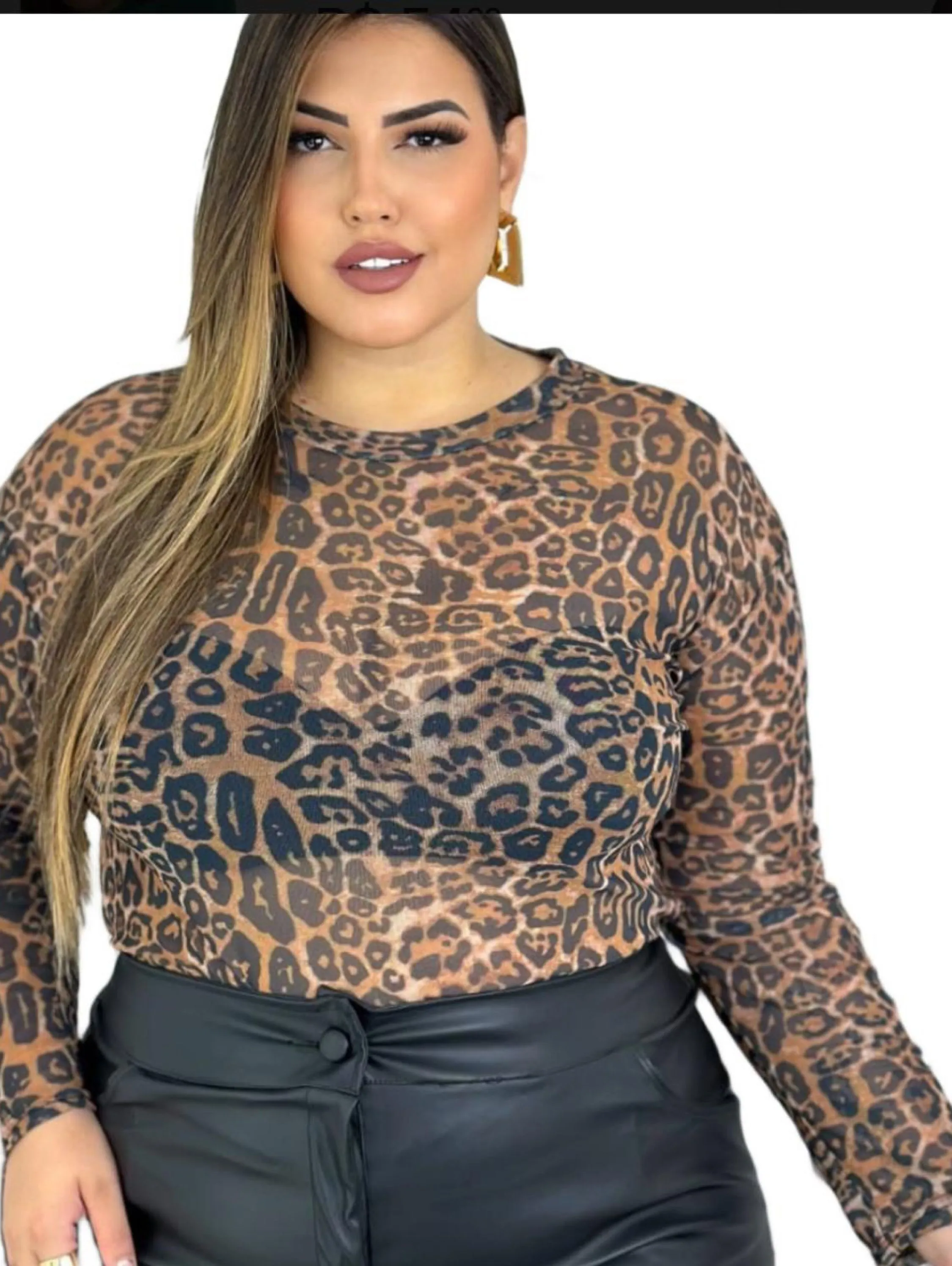 Body Animal Print Plus Size