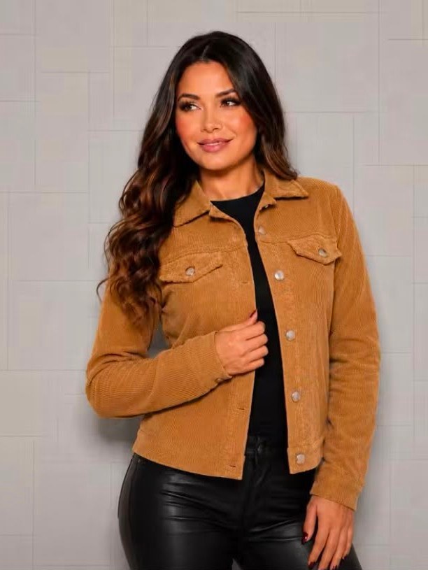 Jaqueta Suede Botão