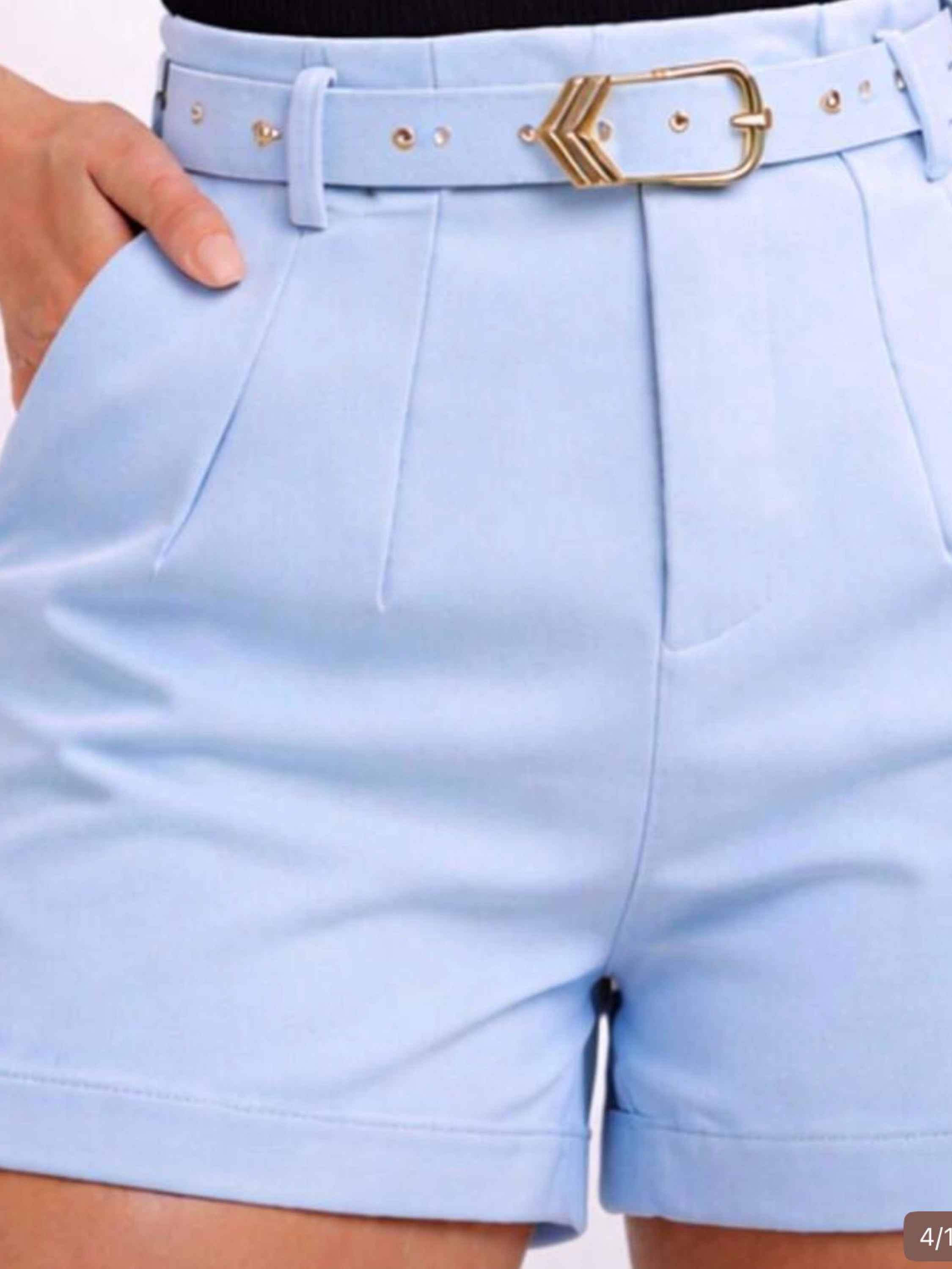 Shorts Alfaiataria Cinto