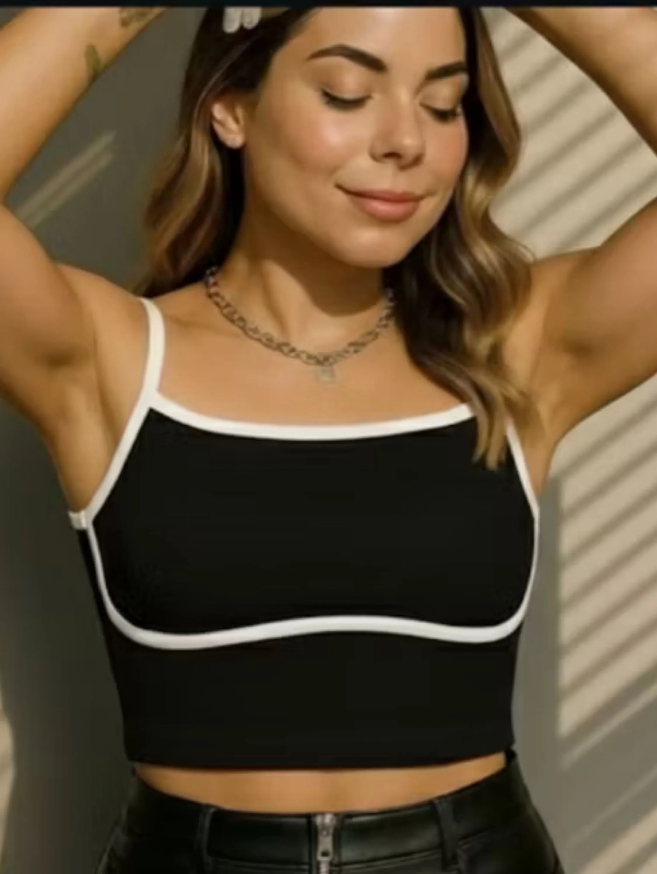 Cropedy Bicolor Moda Feminina Blogueira