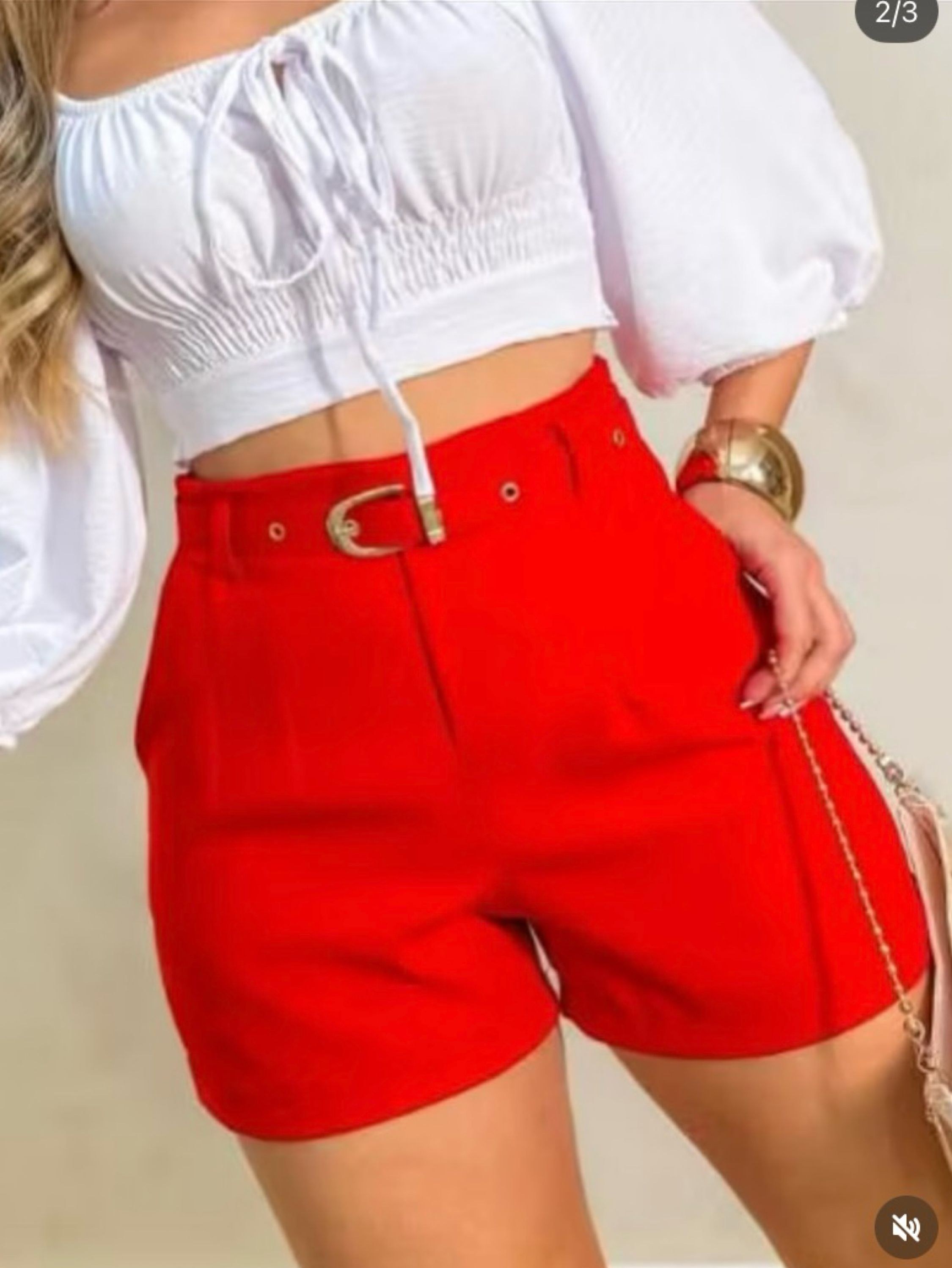 Shorts Mila Alfaiataria com Cinto