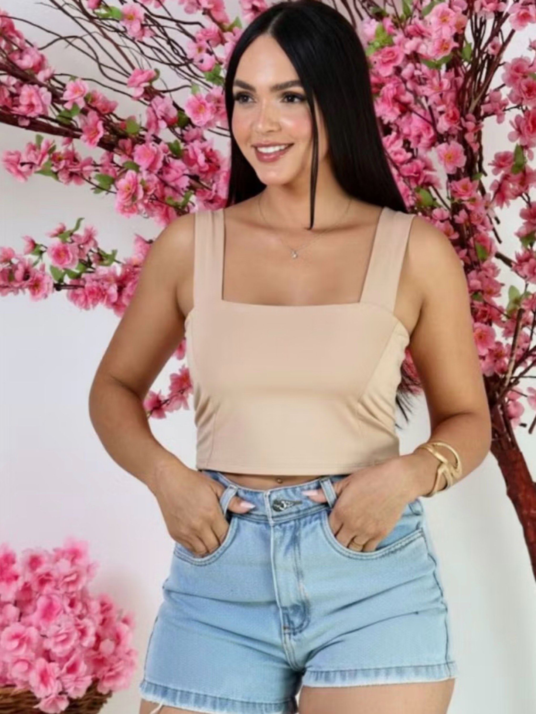 Top  alça larga julia