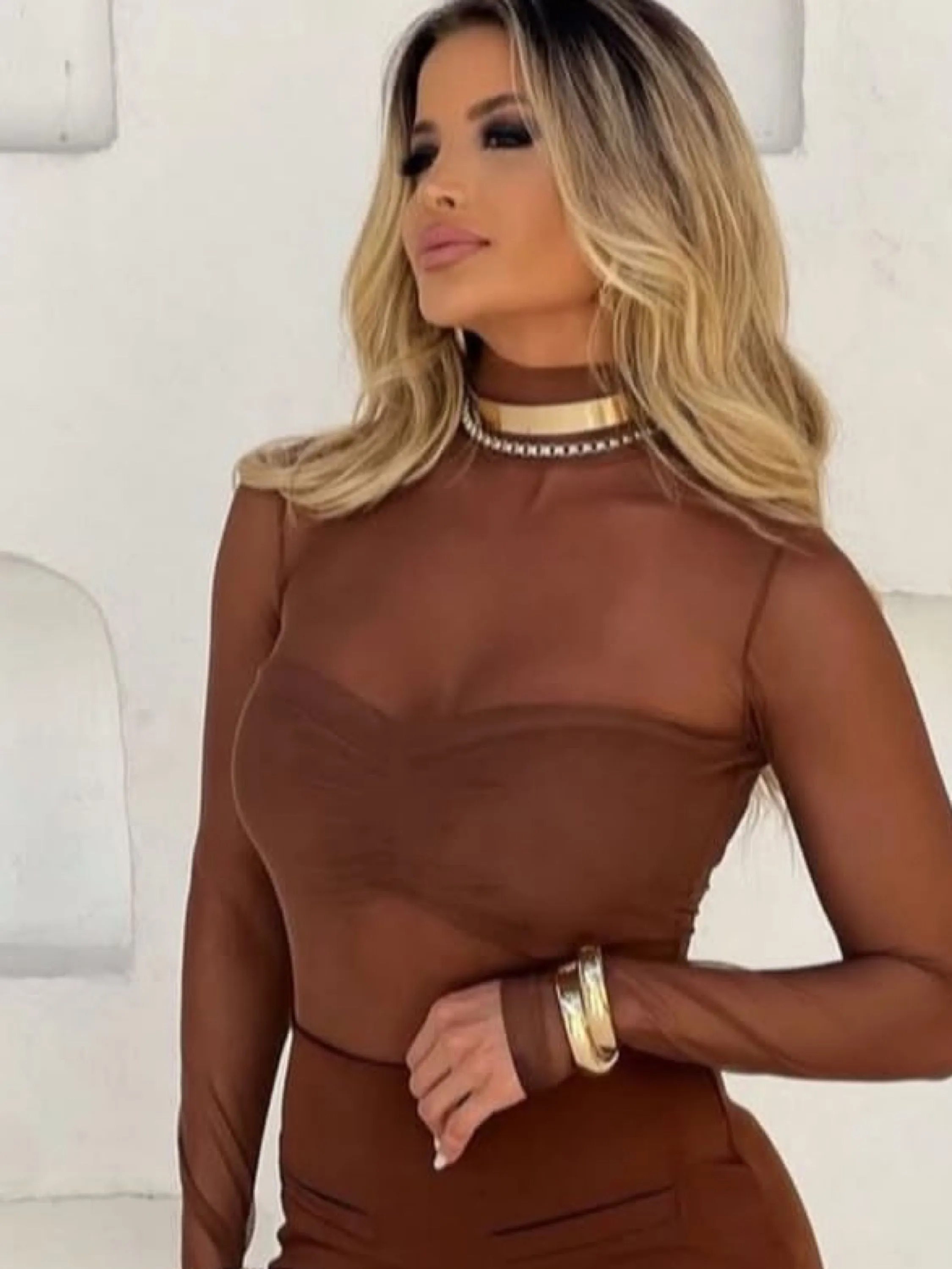 Body Tule Tendência Moda Feminina