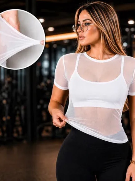Blusa Tule Transparente