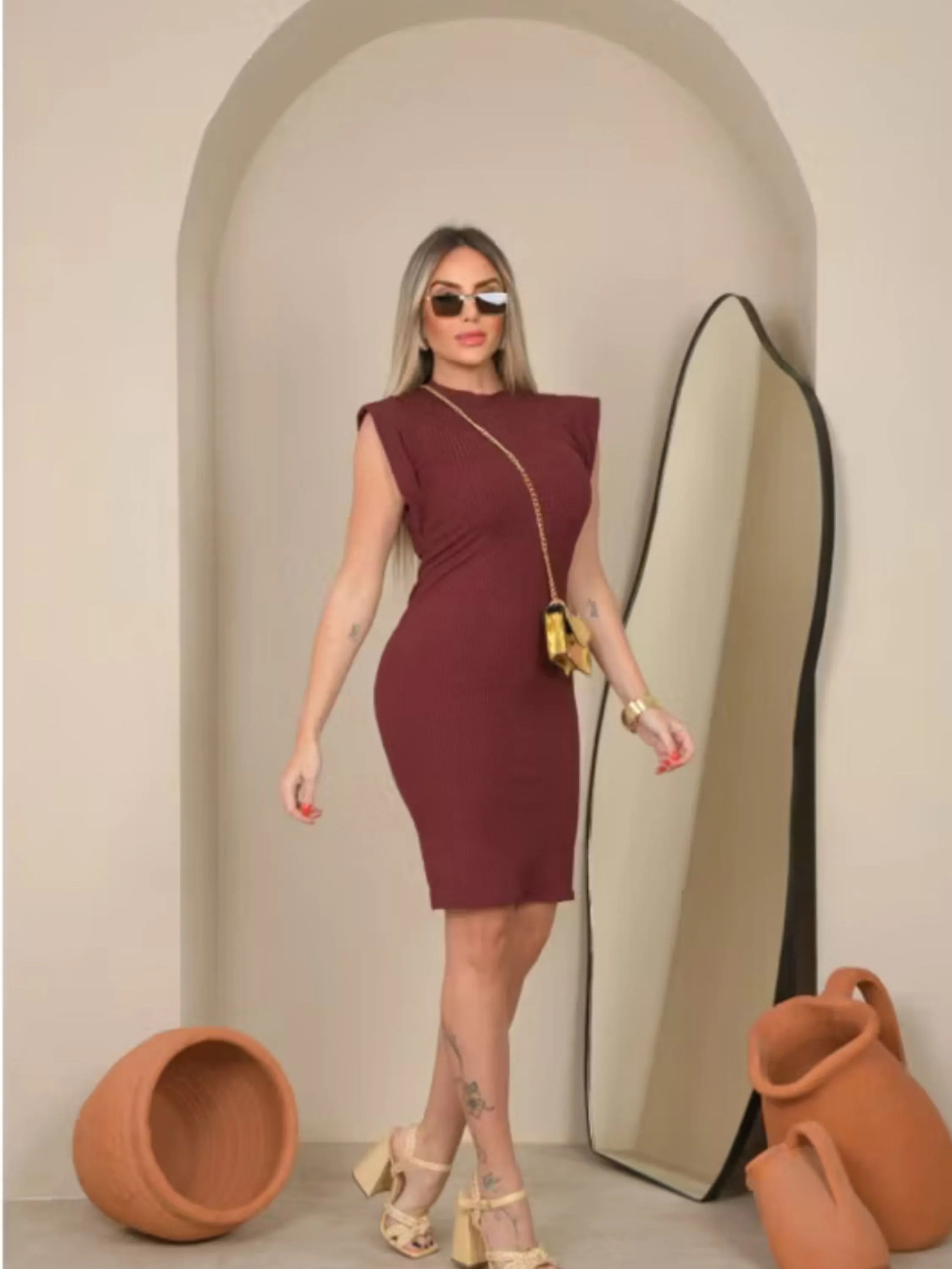 Vestido midy muscle