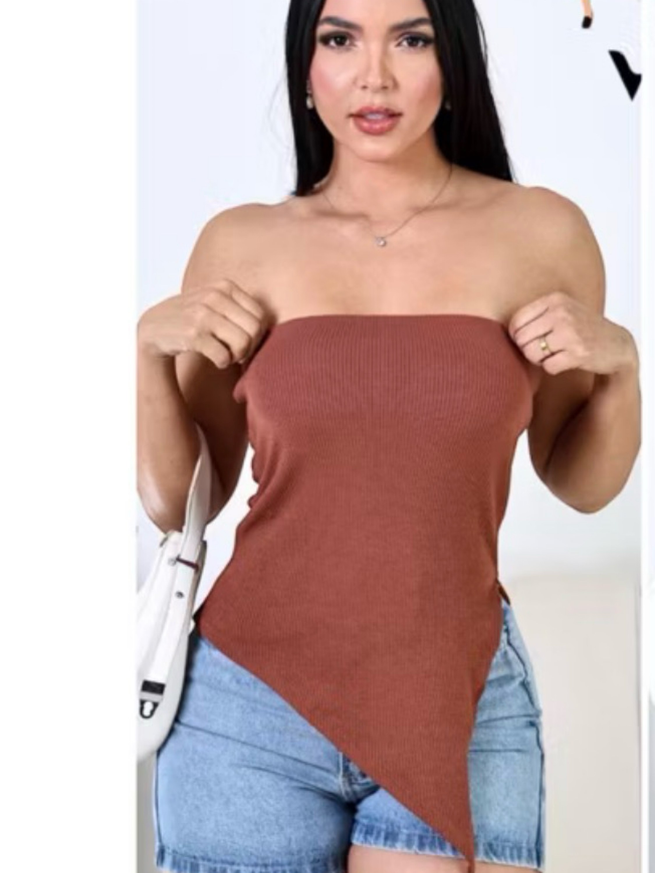 Blusa Ribana assimétrica