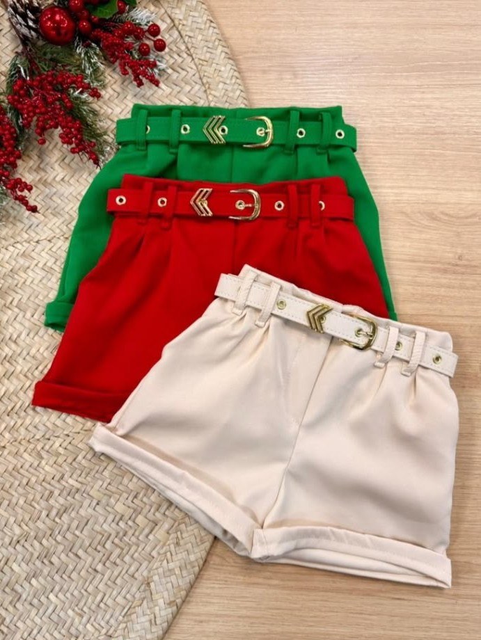 Shorts Alfaiataria Cinto