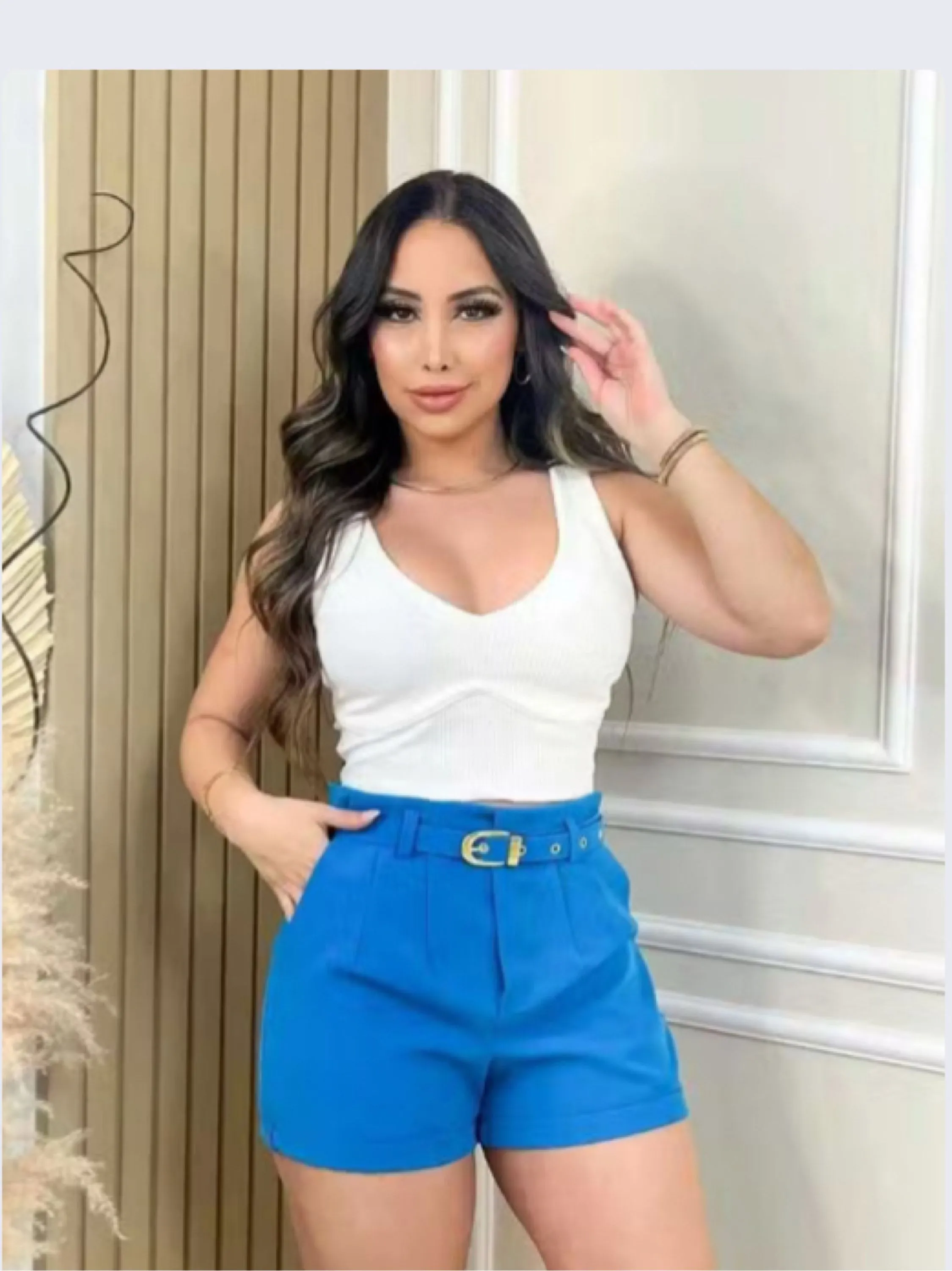 Shorts Mila Alfaiataria com Cinto