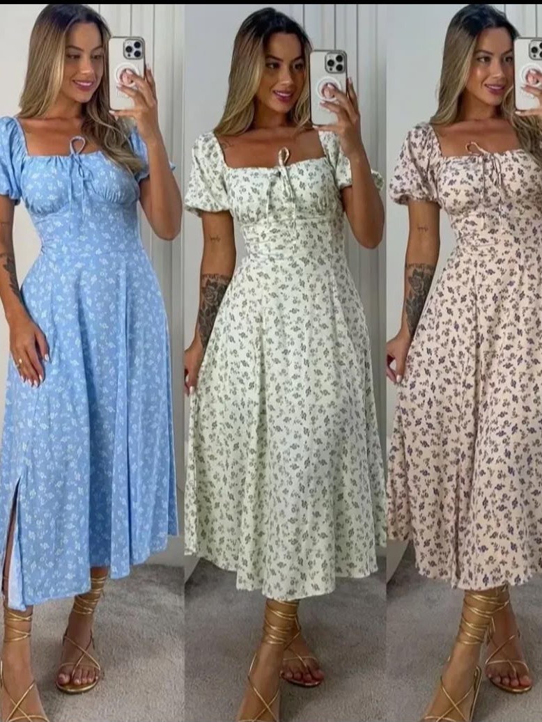 Vestido Floral Romântico