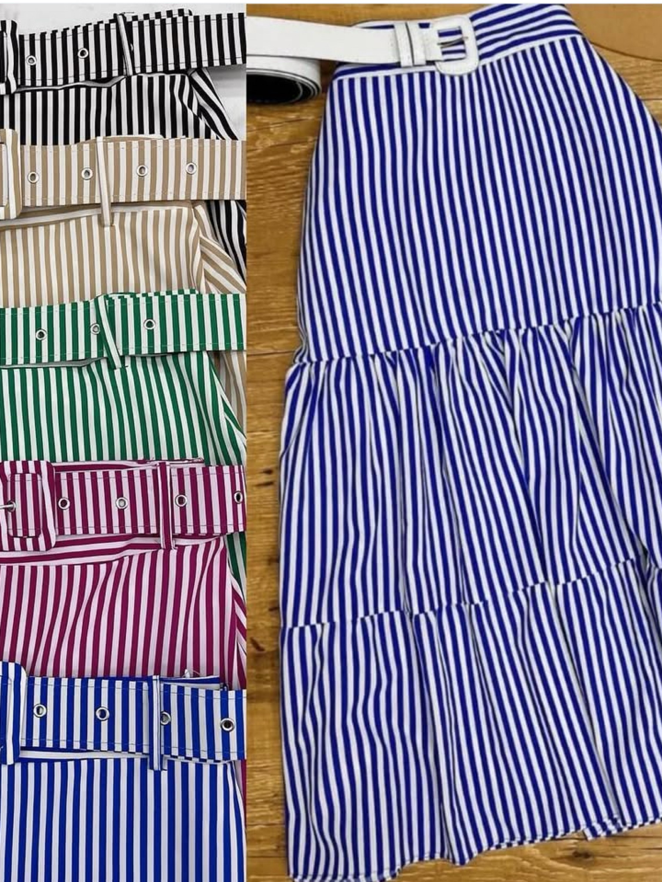 Saia 3 marias listradas