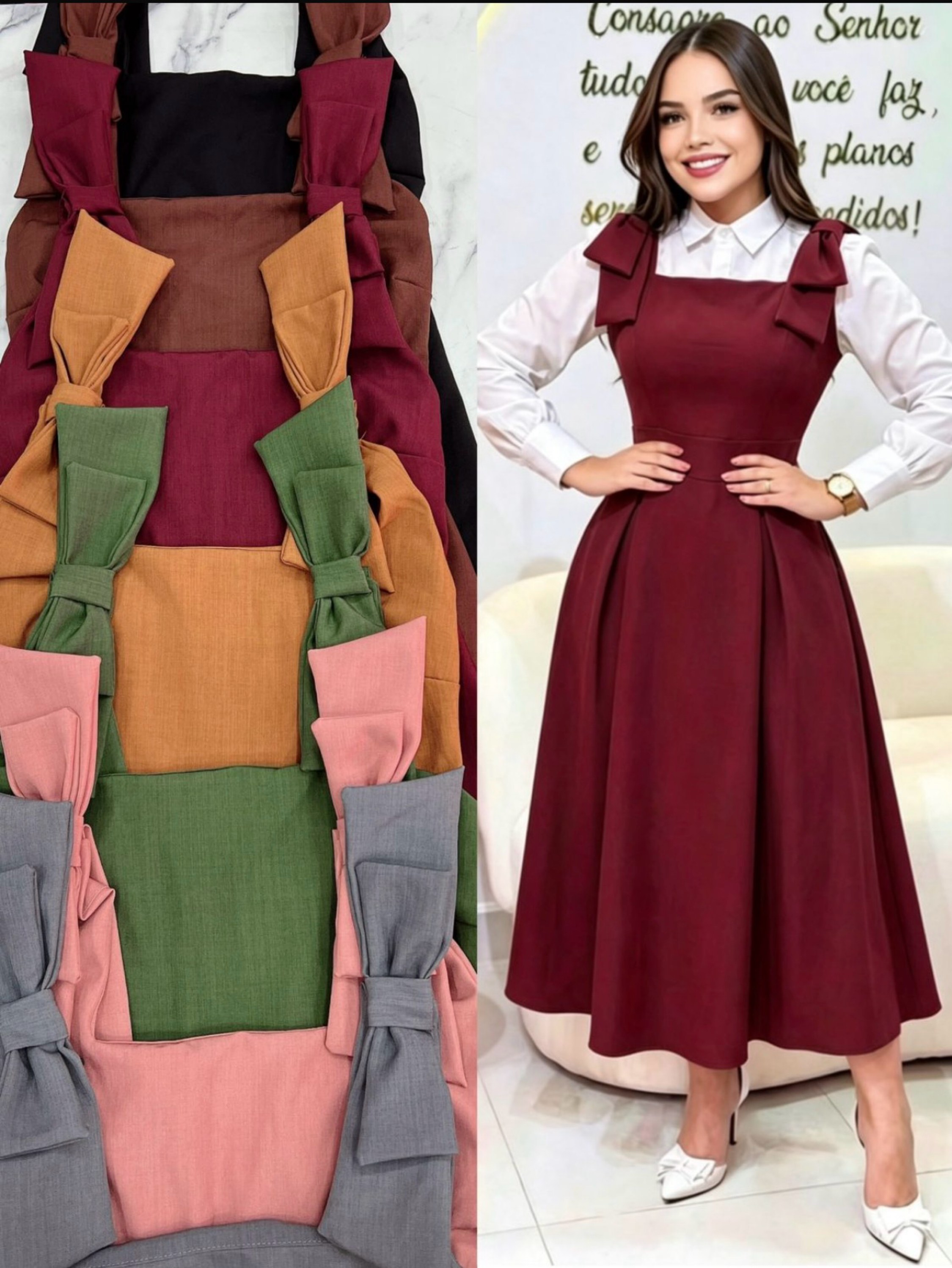 Vestido de laço