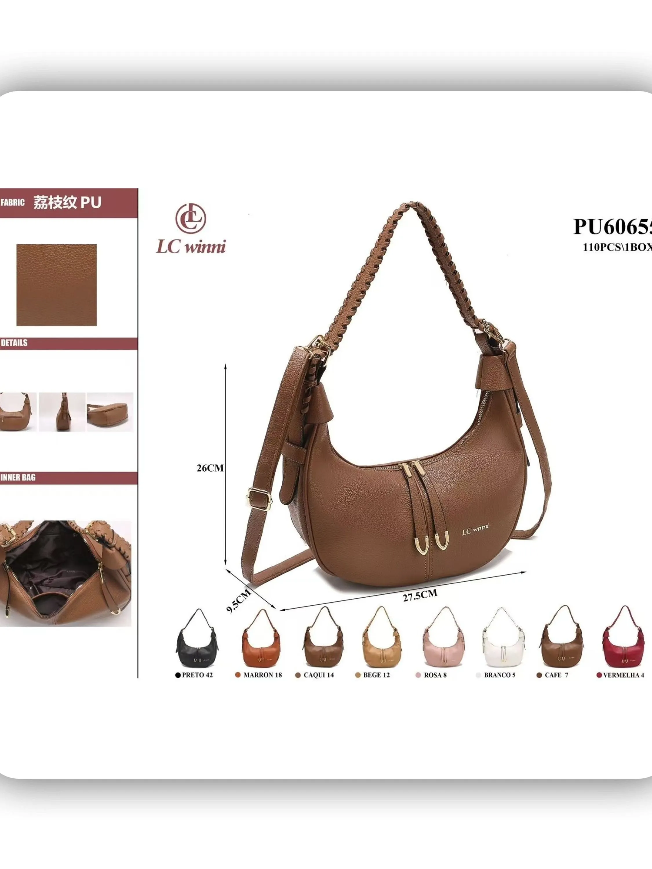 bolsa feminina(PU60655)
