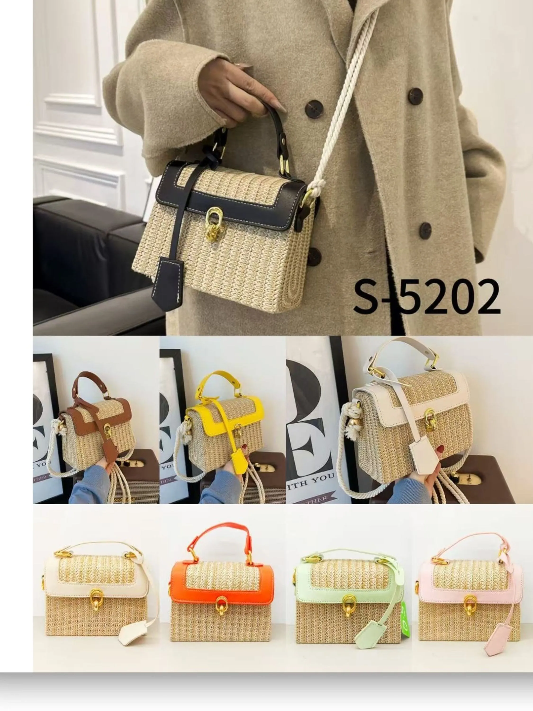 bolsa de praia feminina（S5202）