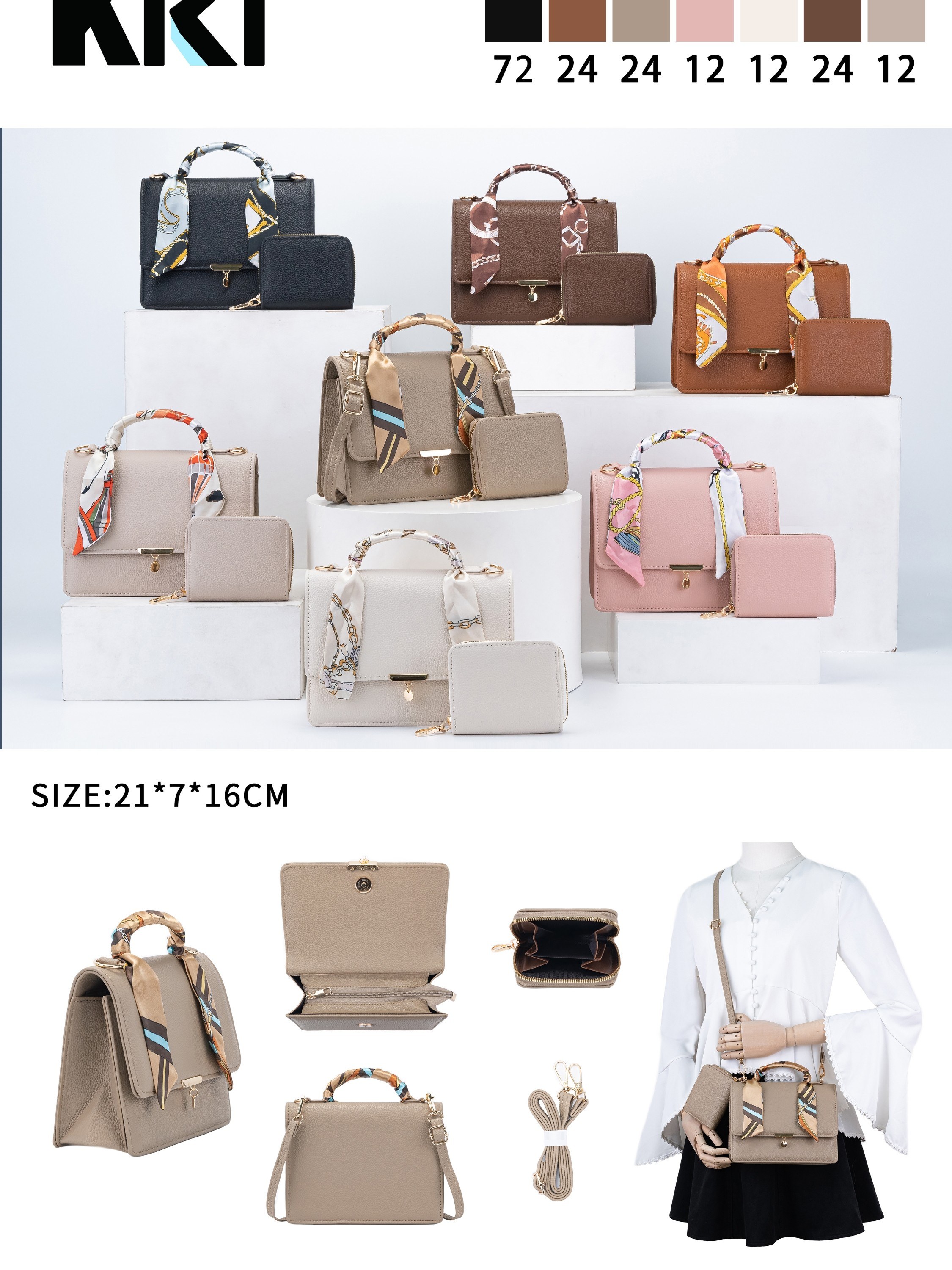 bolsa feminina com carteira（KI 150）