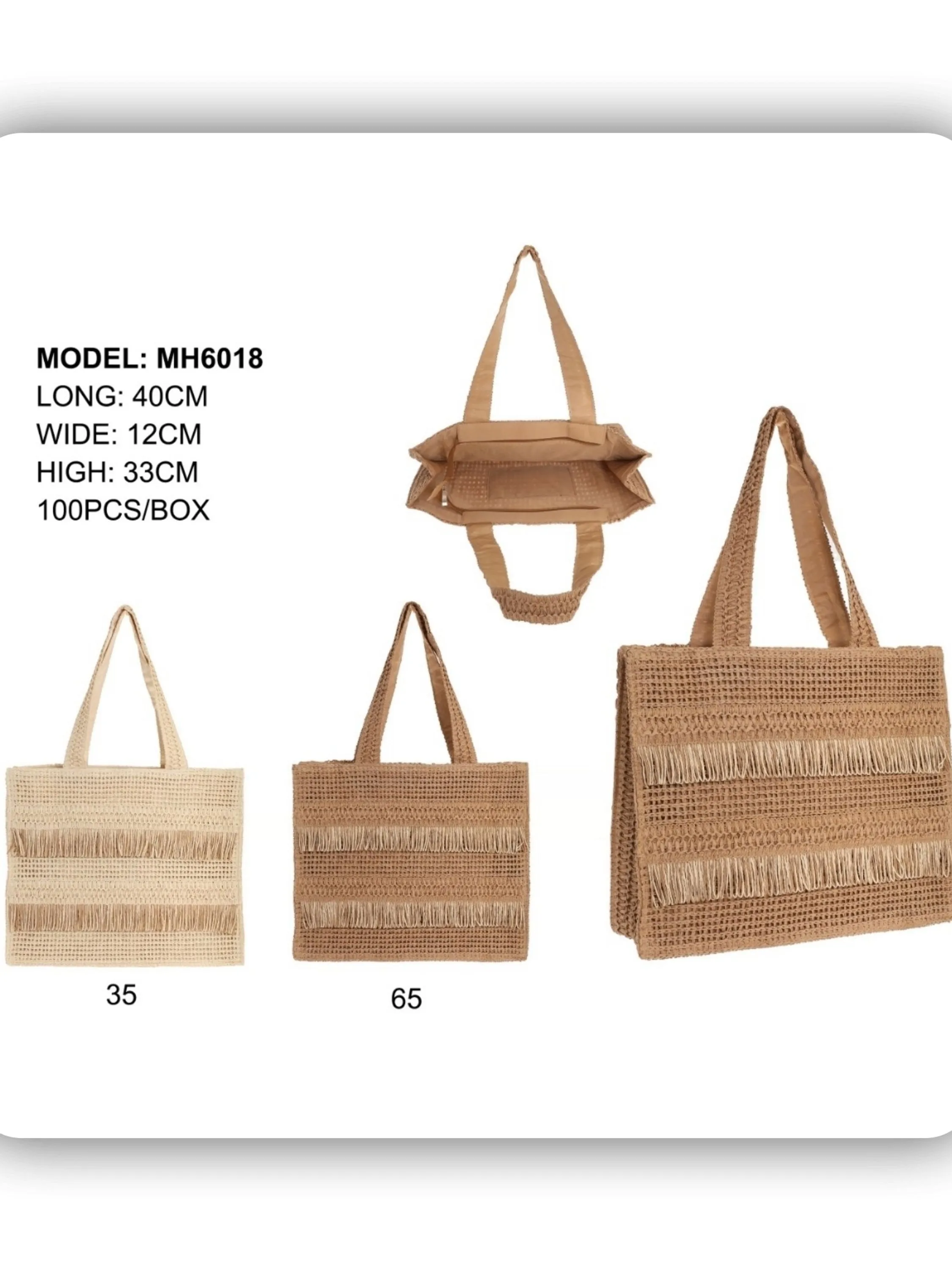 bolsa de praia feminina（MH6018）