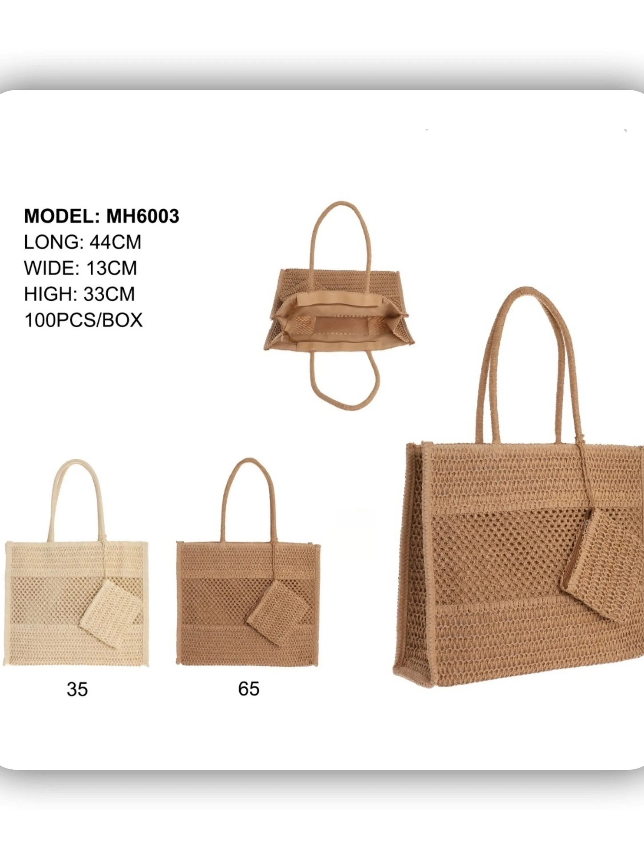 bolsa de praia feminina（MH6003）