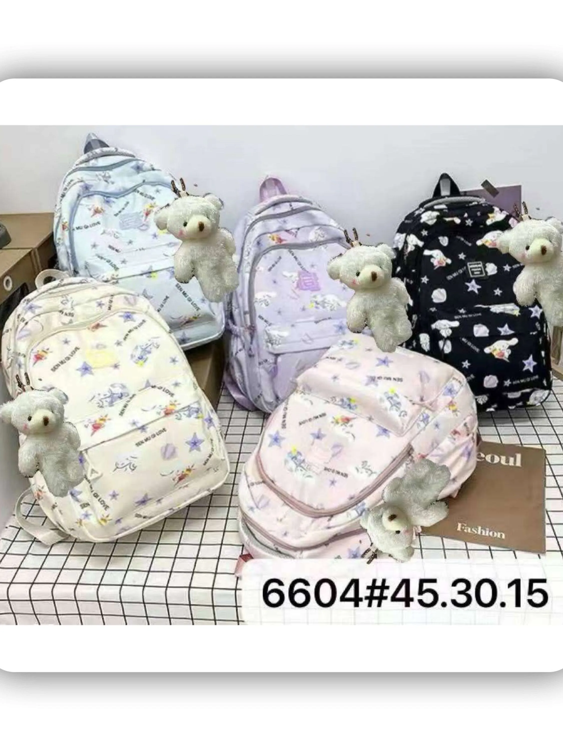 (6604)Mochilas meninas e meninos