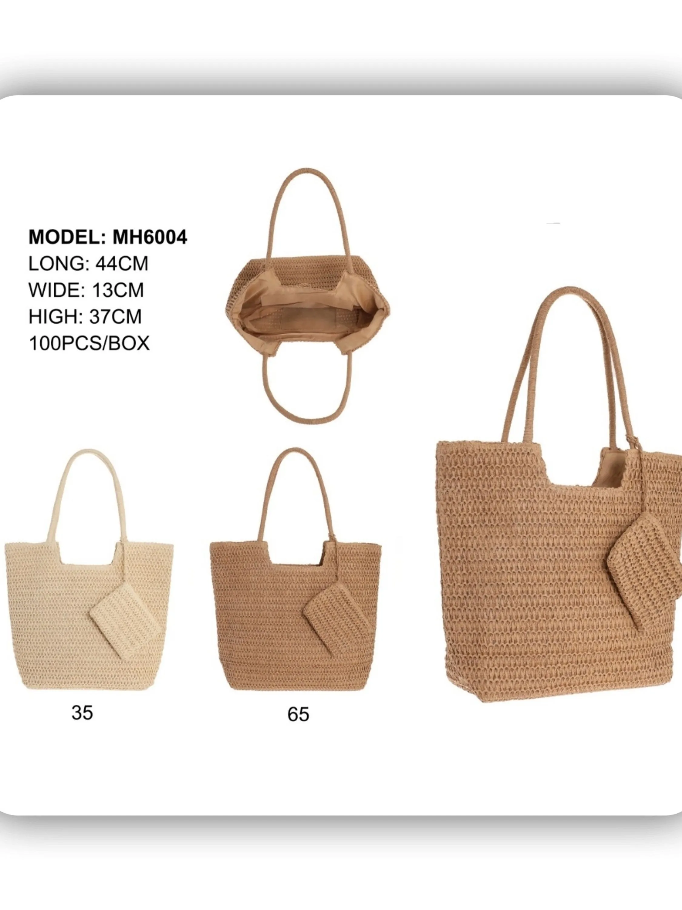 bolsa de praia feminina（MH6004）