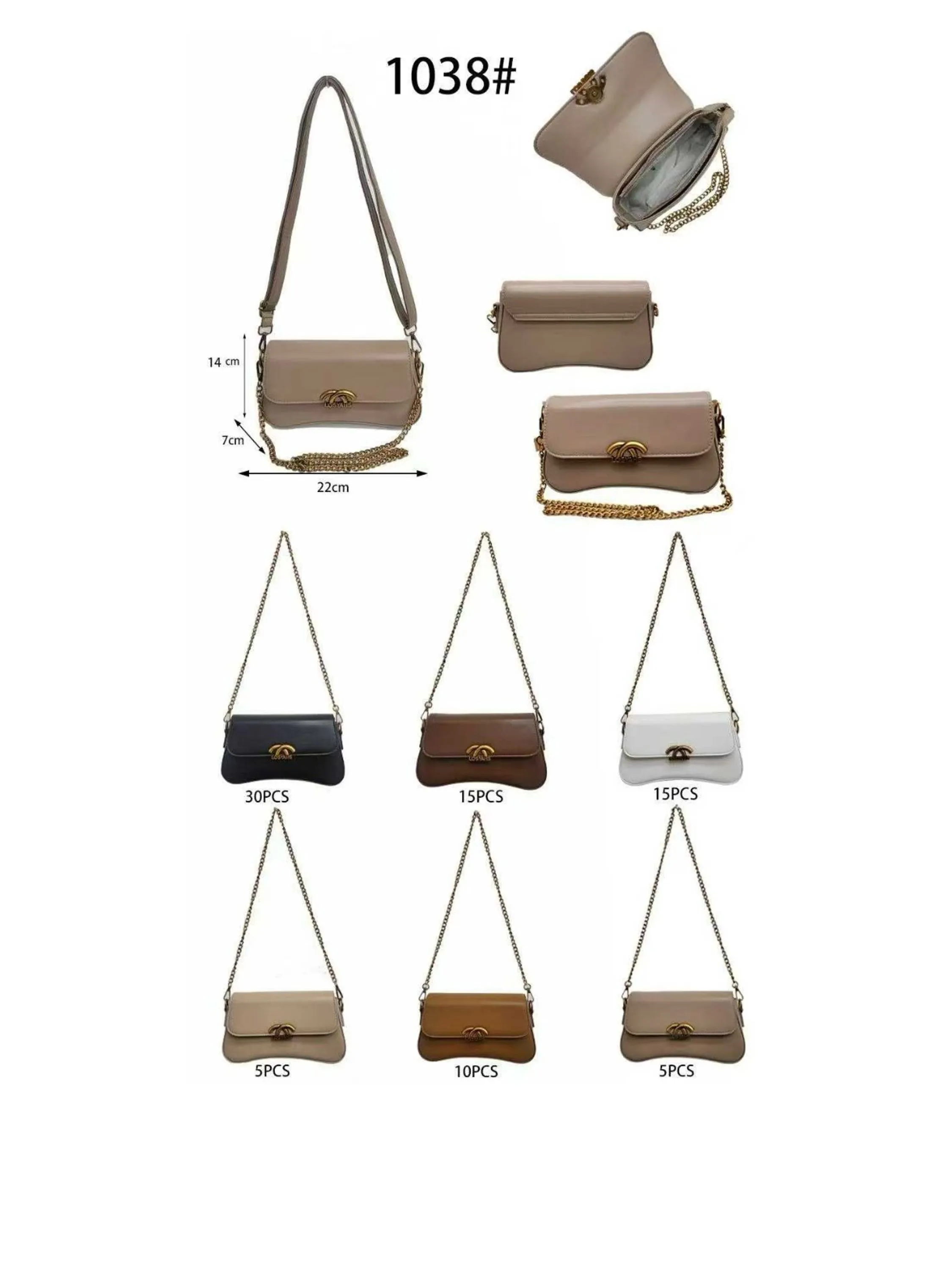 bolsa feminina（1038）