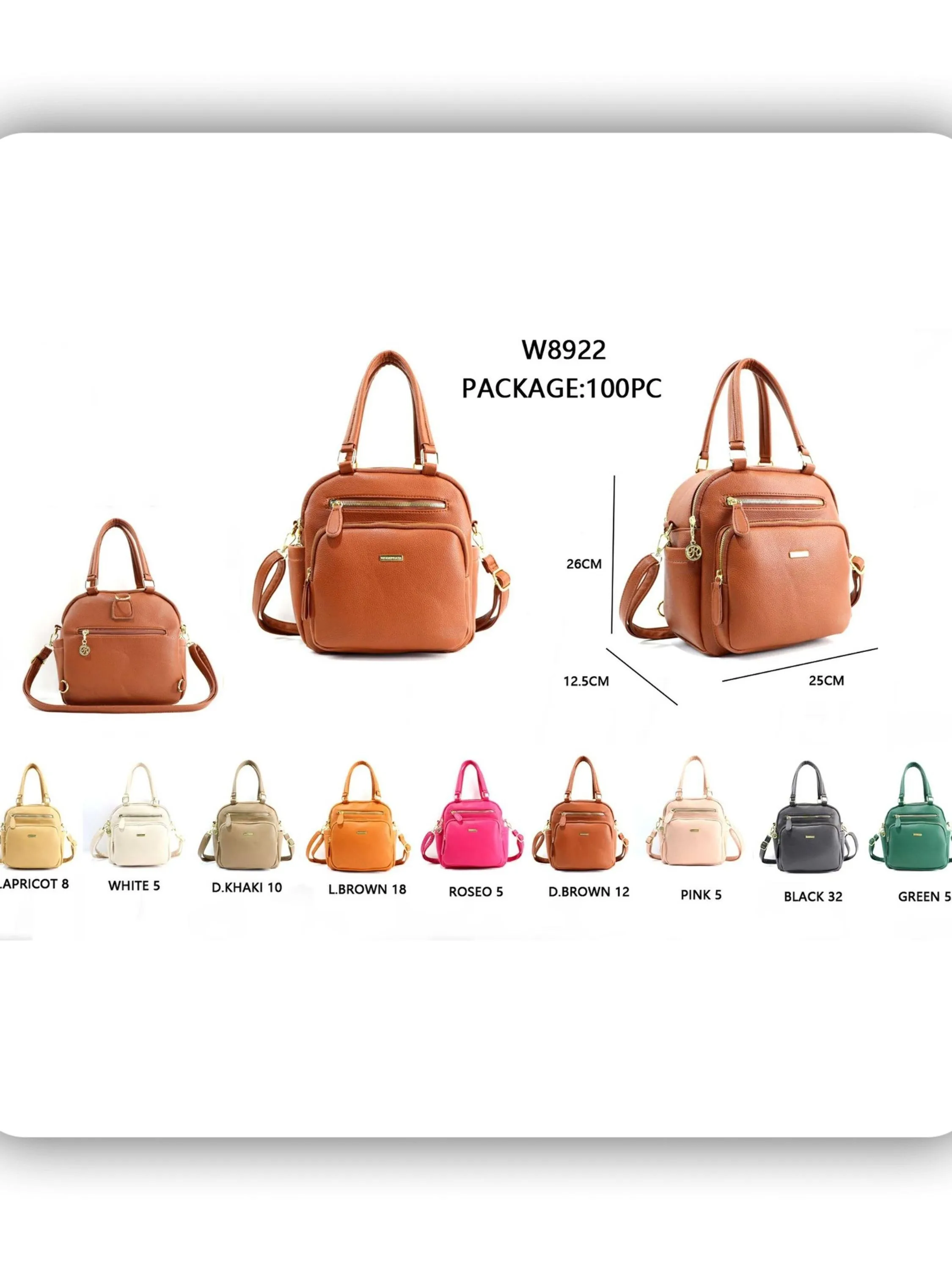 bolsa mochila femenina(W8922)