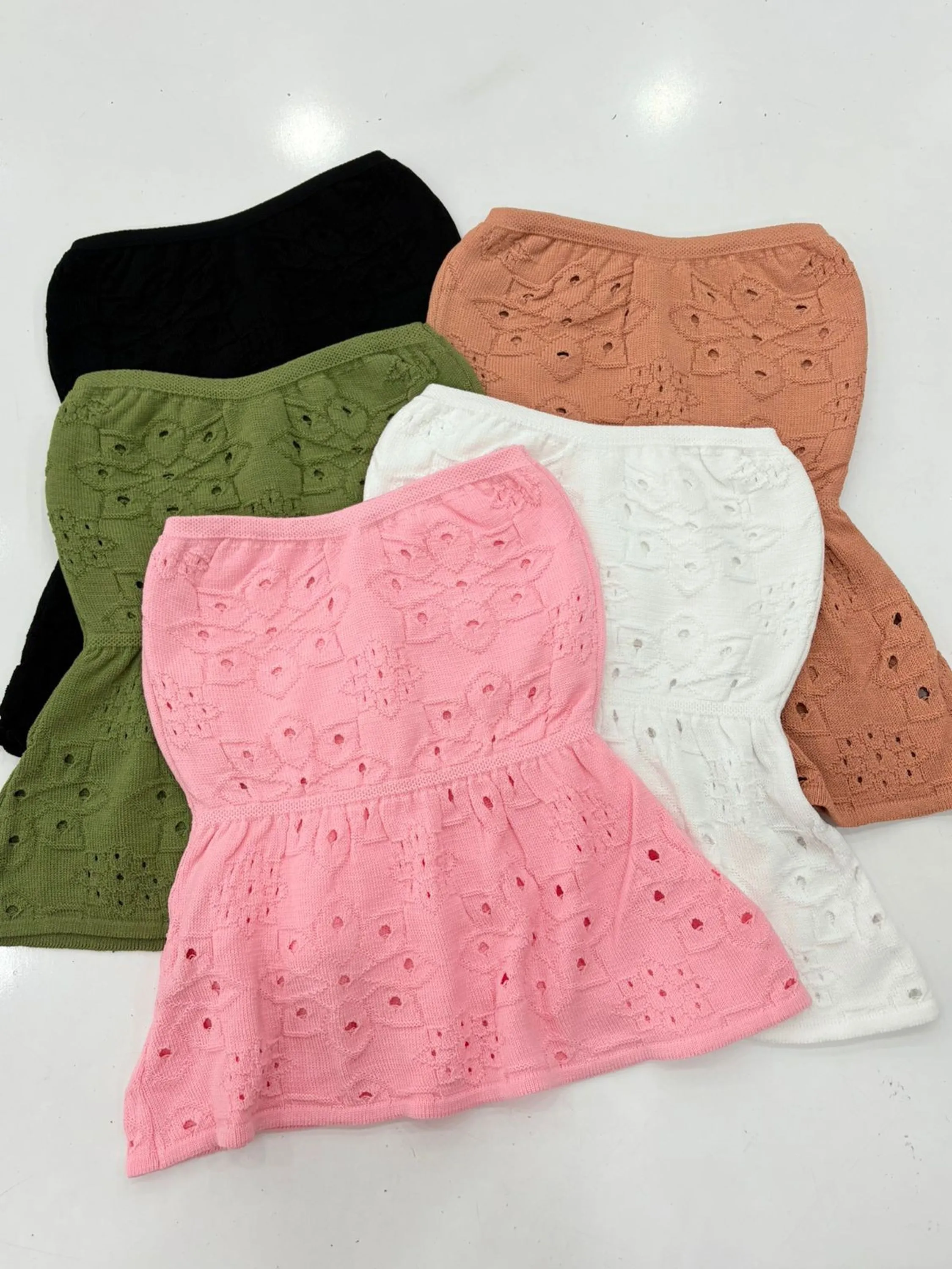 Regata peplum feminina tricô modal
