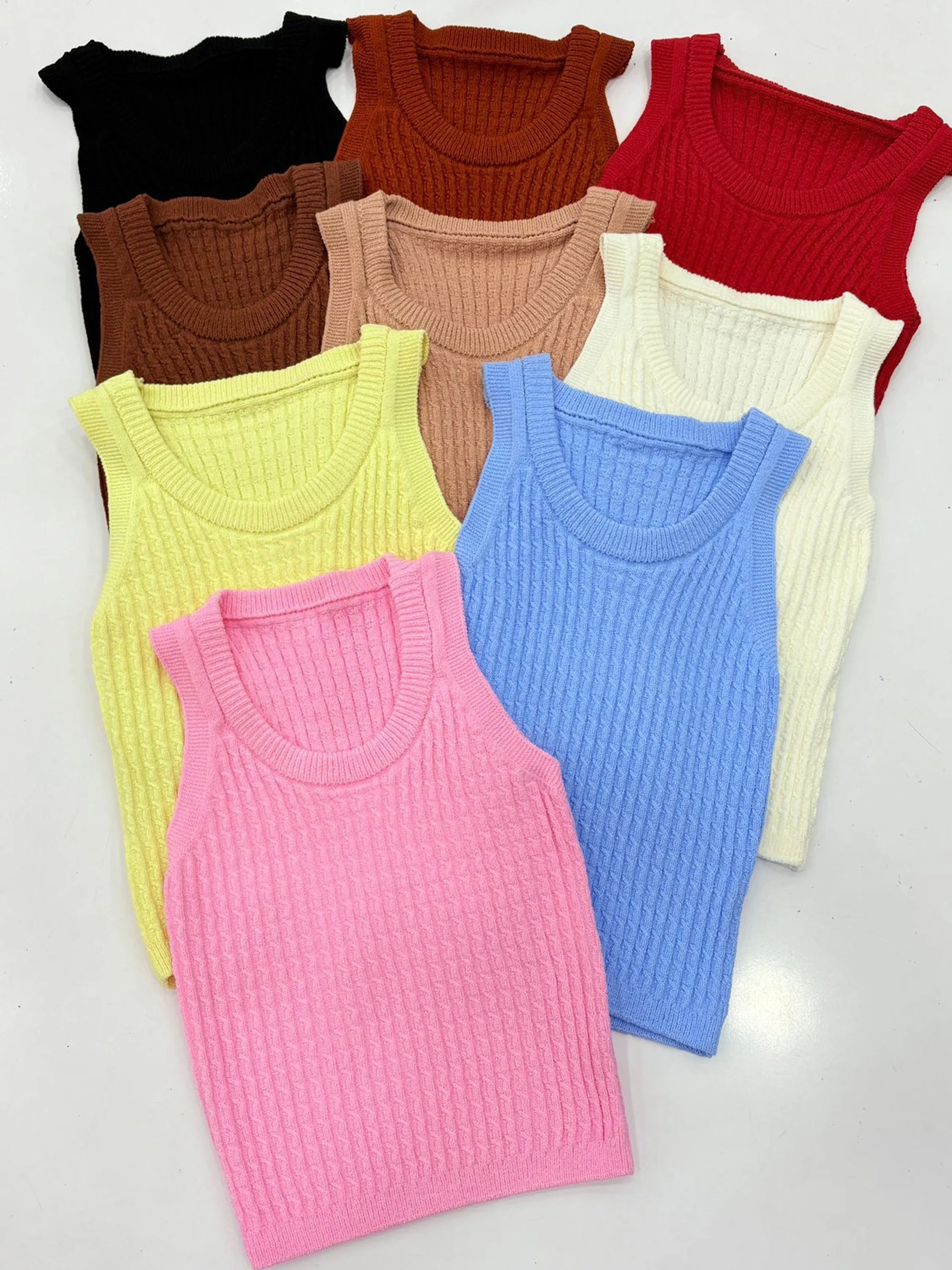 Regata detalhado tricô modal