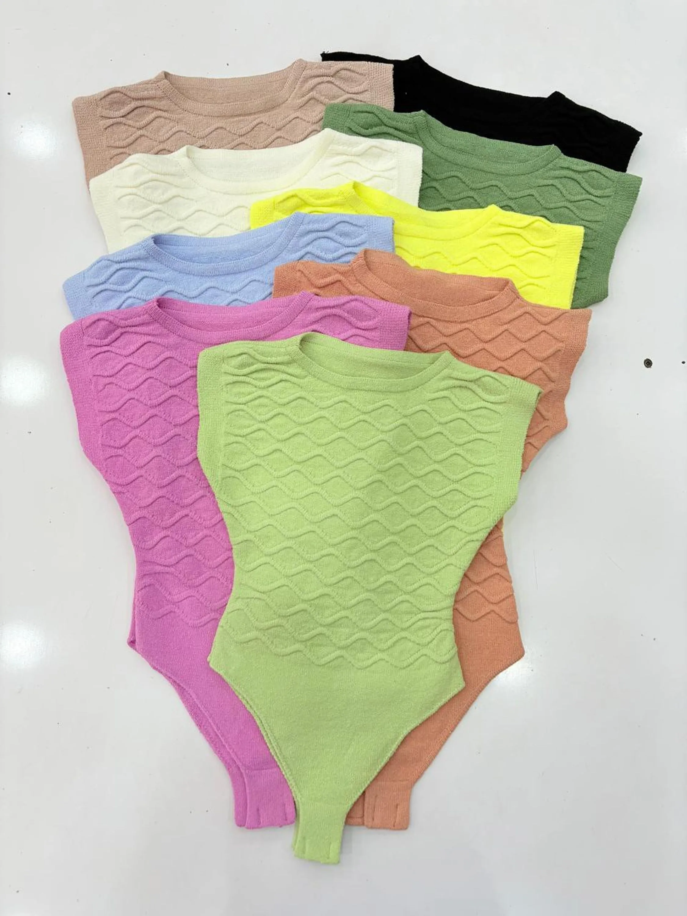 Body feminina tricô modal