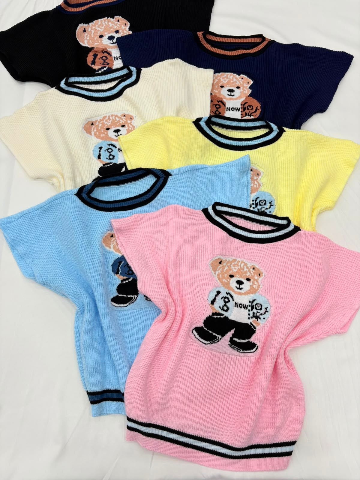Colete Urso Manga Morcego Tricô Modal
