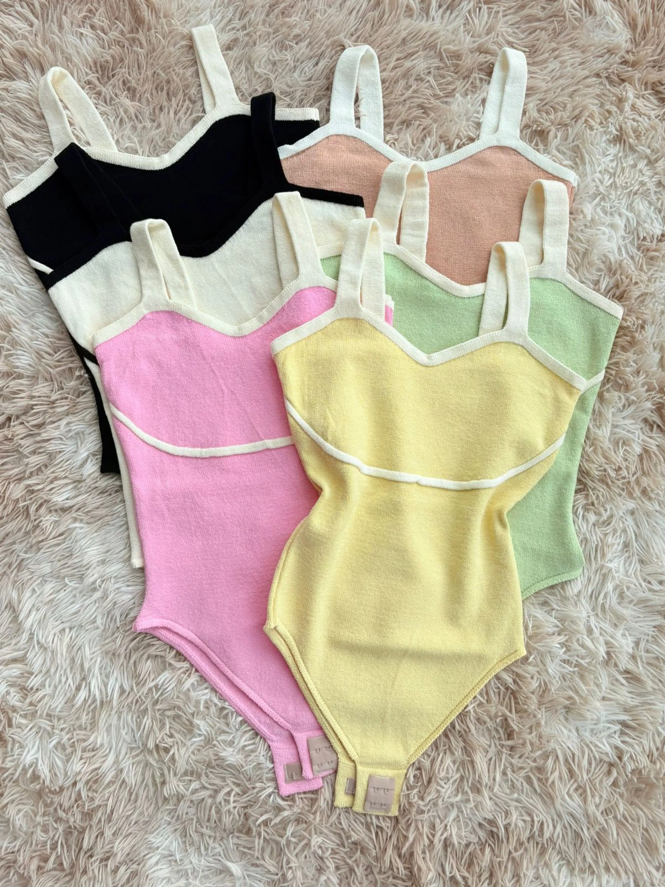 Body com alça tricô modal