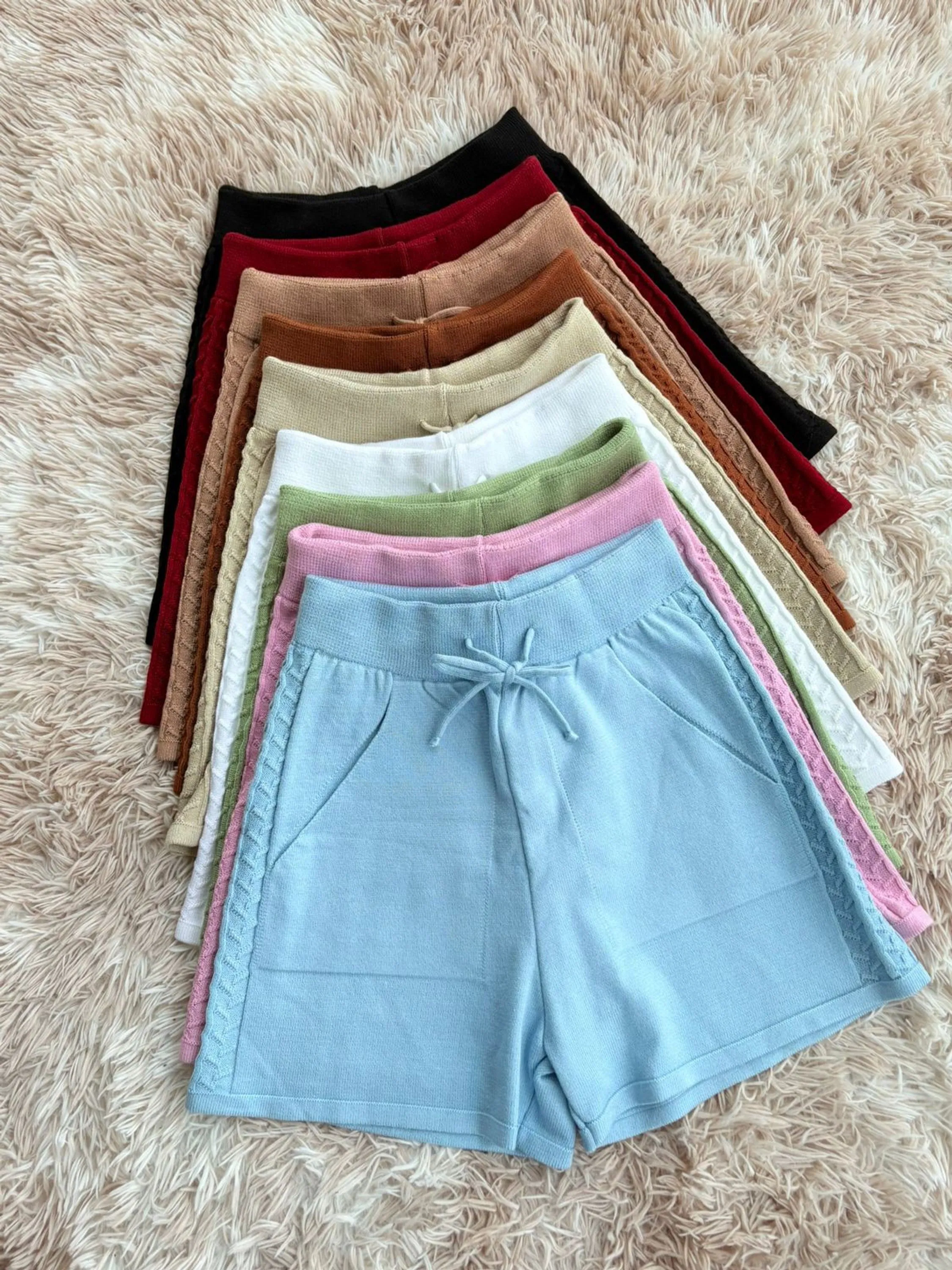 Short com bolso trico modal