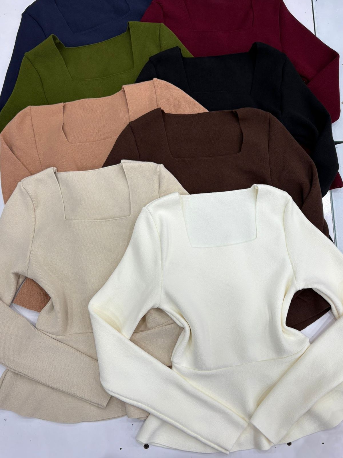 Blusa Peplum Manga Comprida Tricô Modal