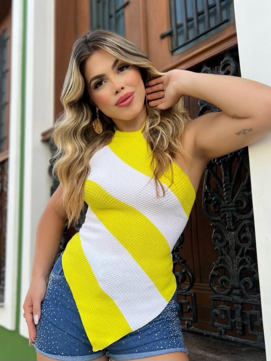 Regata amarração na costa Tricô Modal