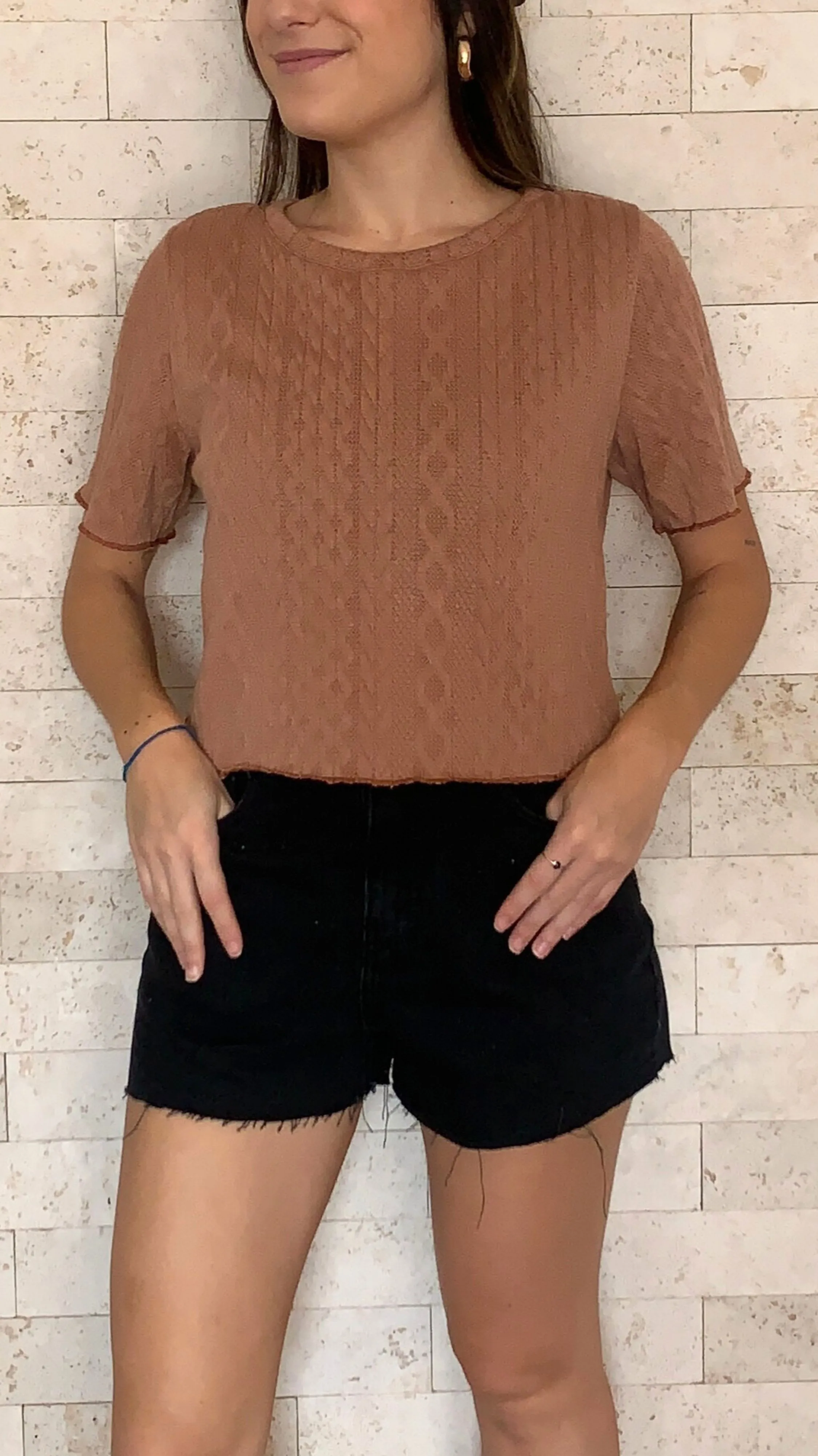 Cropped Malha Tricot