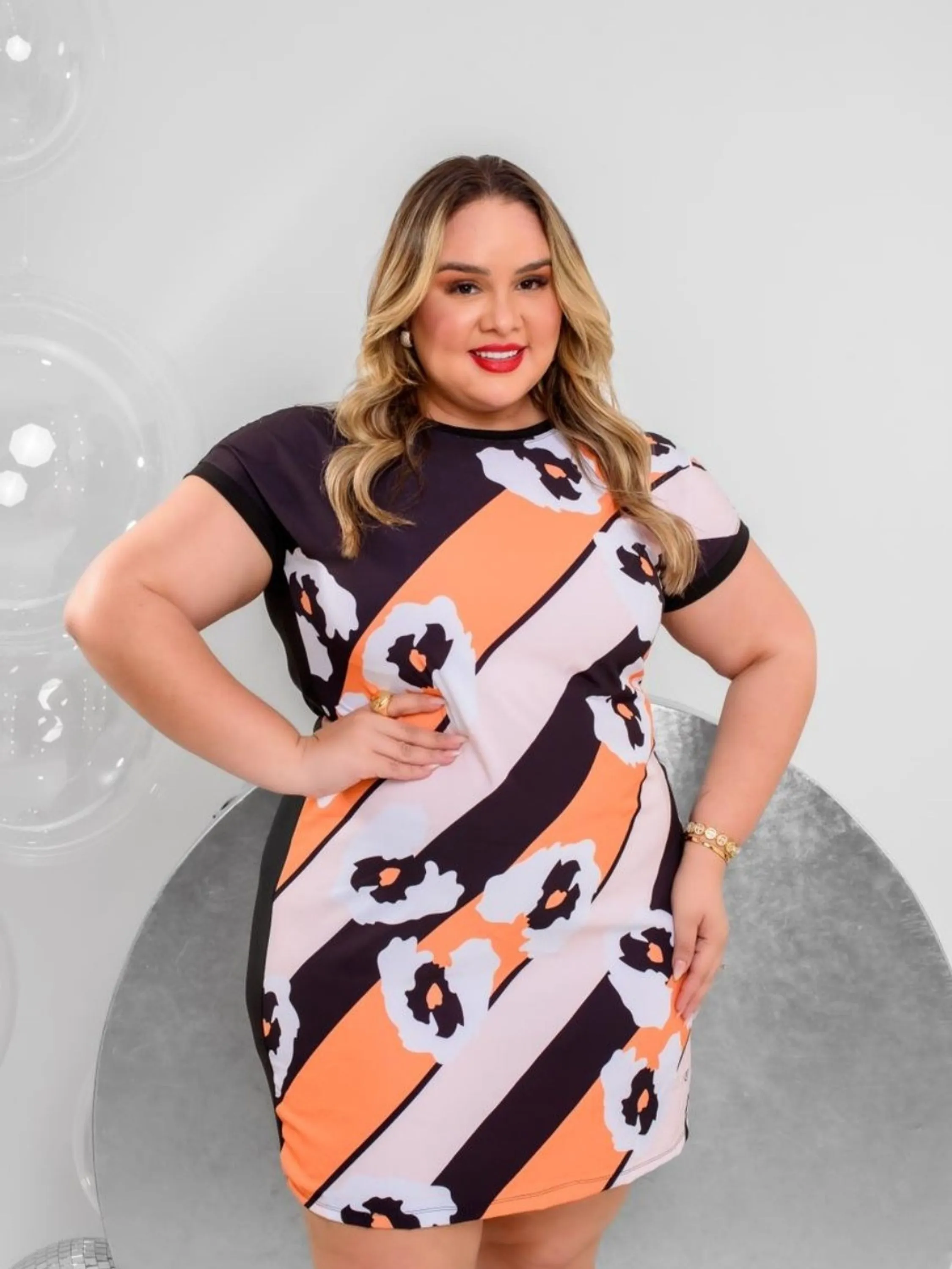 Vestido feminino plus size