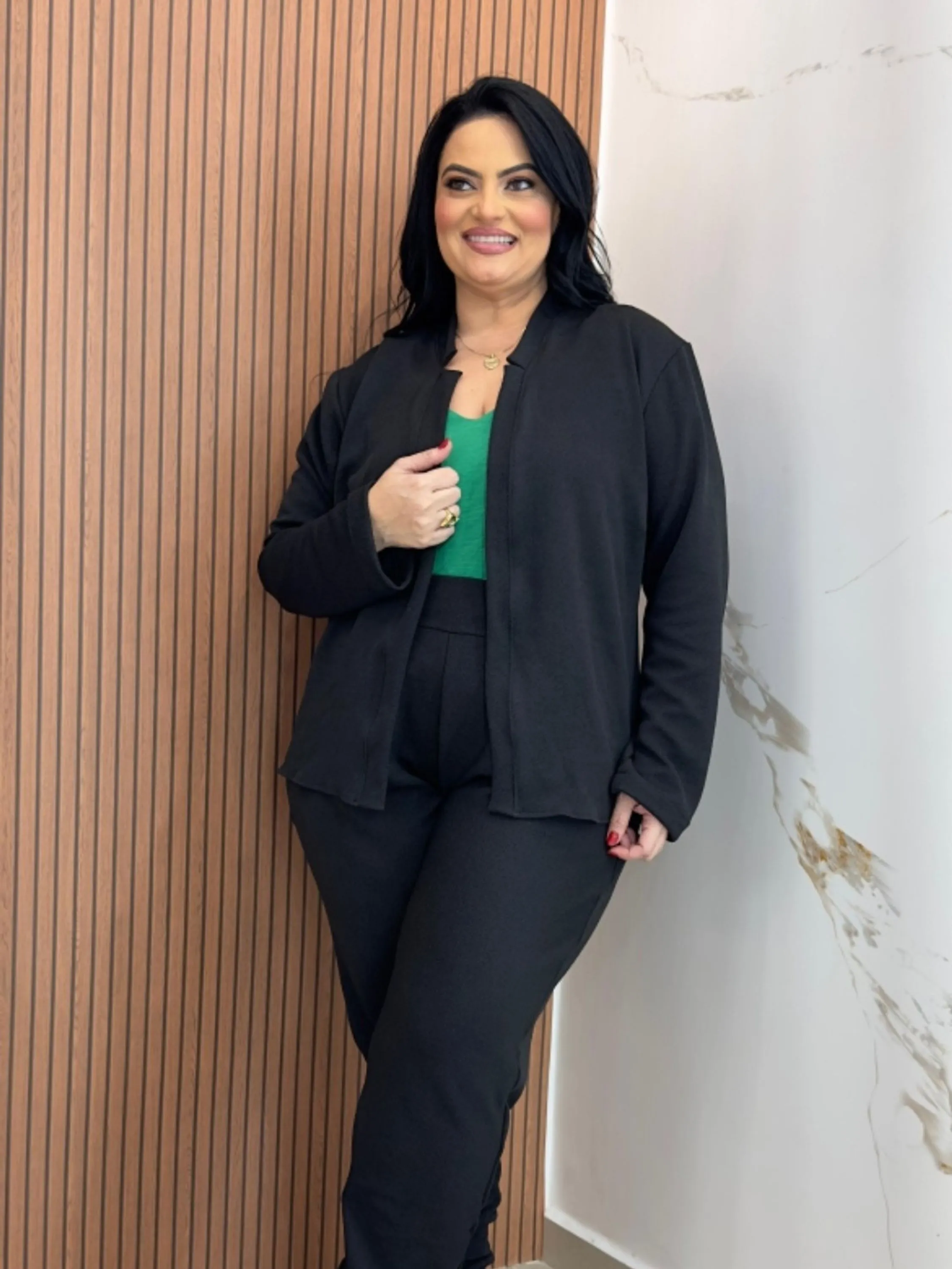 Blazer feminino plus size