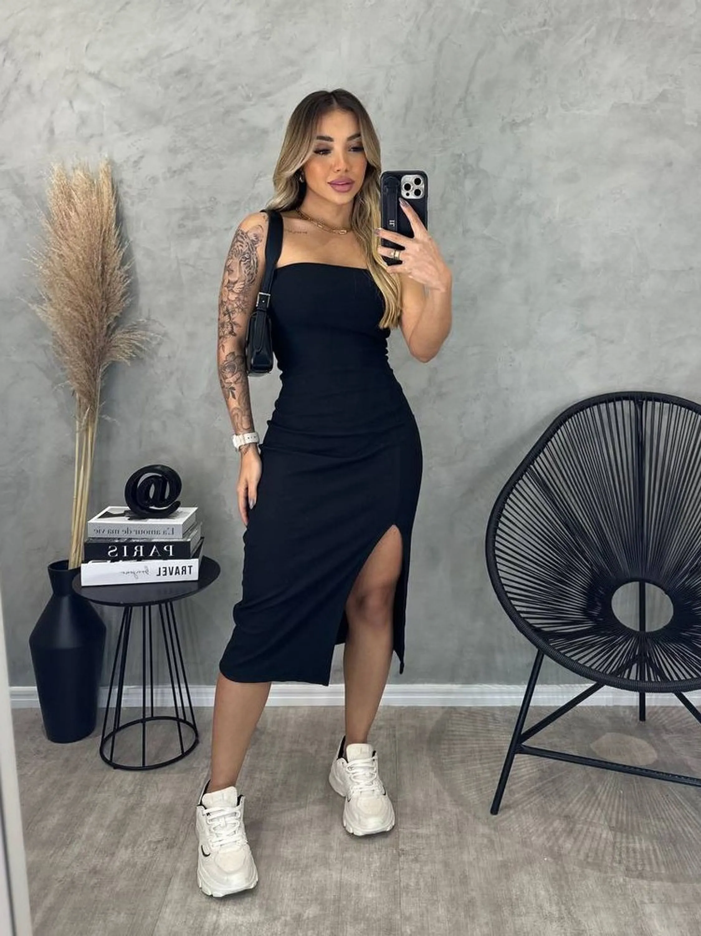 Vestido Midi Moda Gringa (Com Bojo)