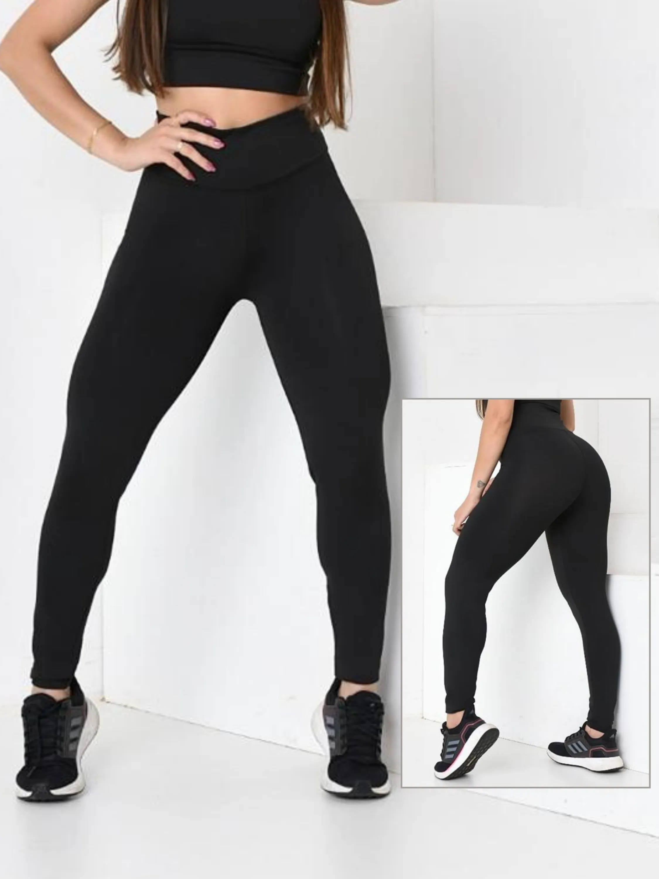 Calça Legging Fitness de Academia Modelagem Anatômica cintura alta p ao exg