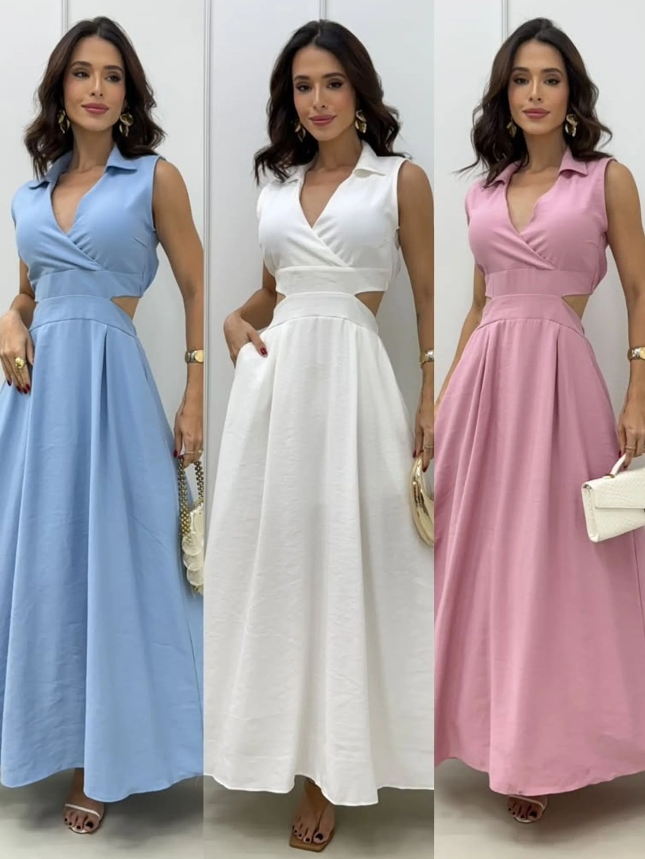 Vestido em tecido sensorial tam m e g ❤️ ❤️