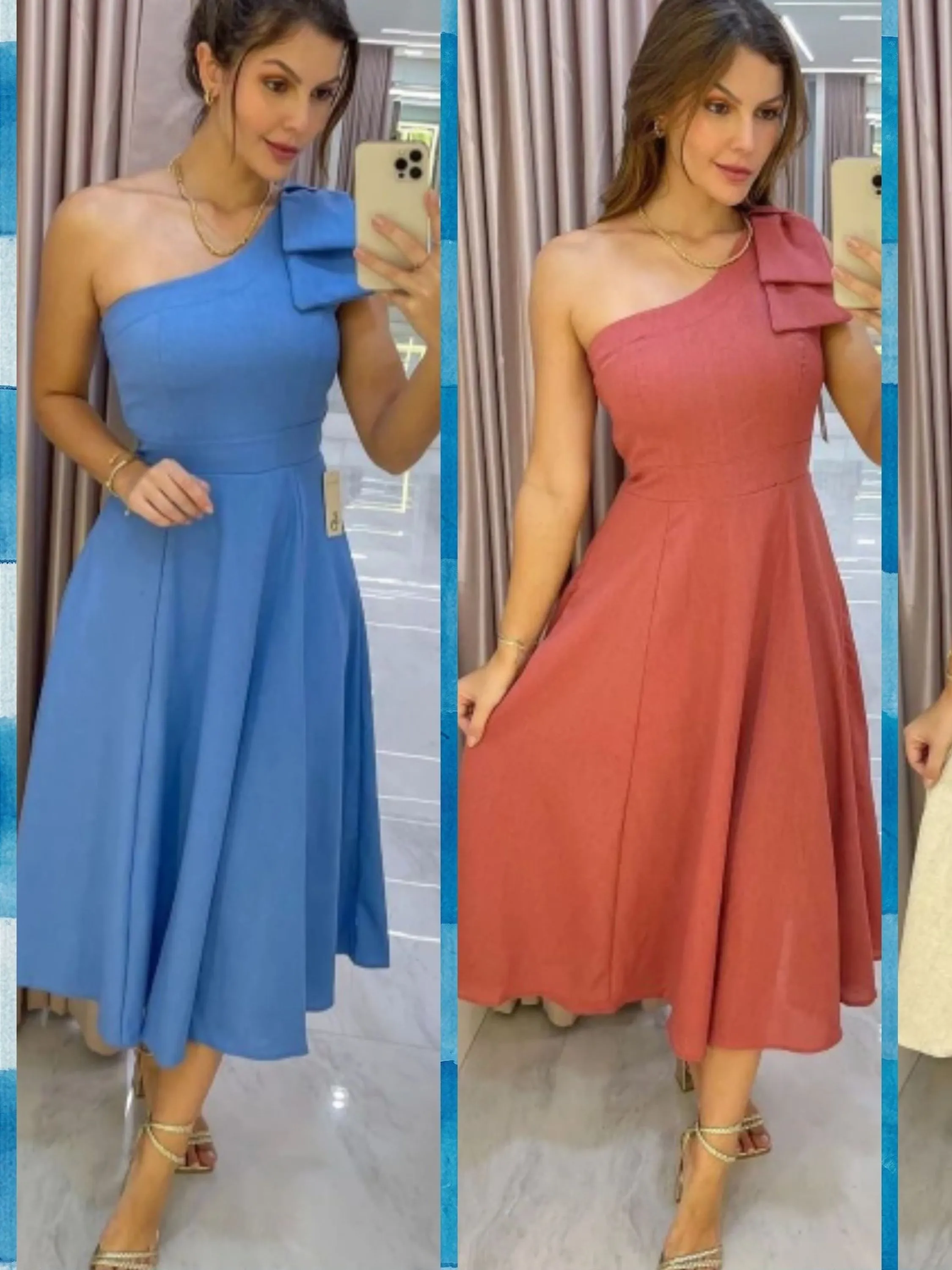 Vestido mula em linho