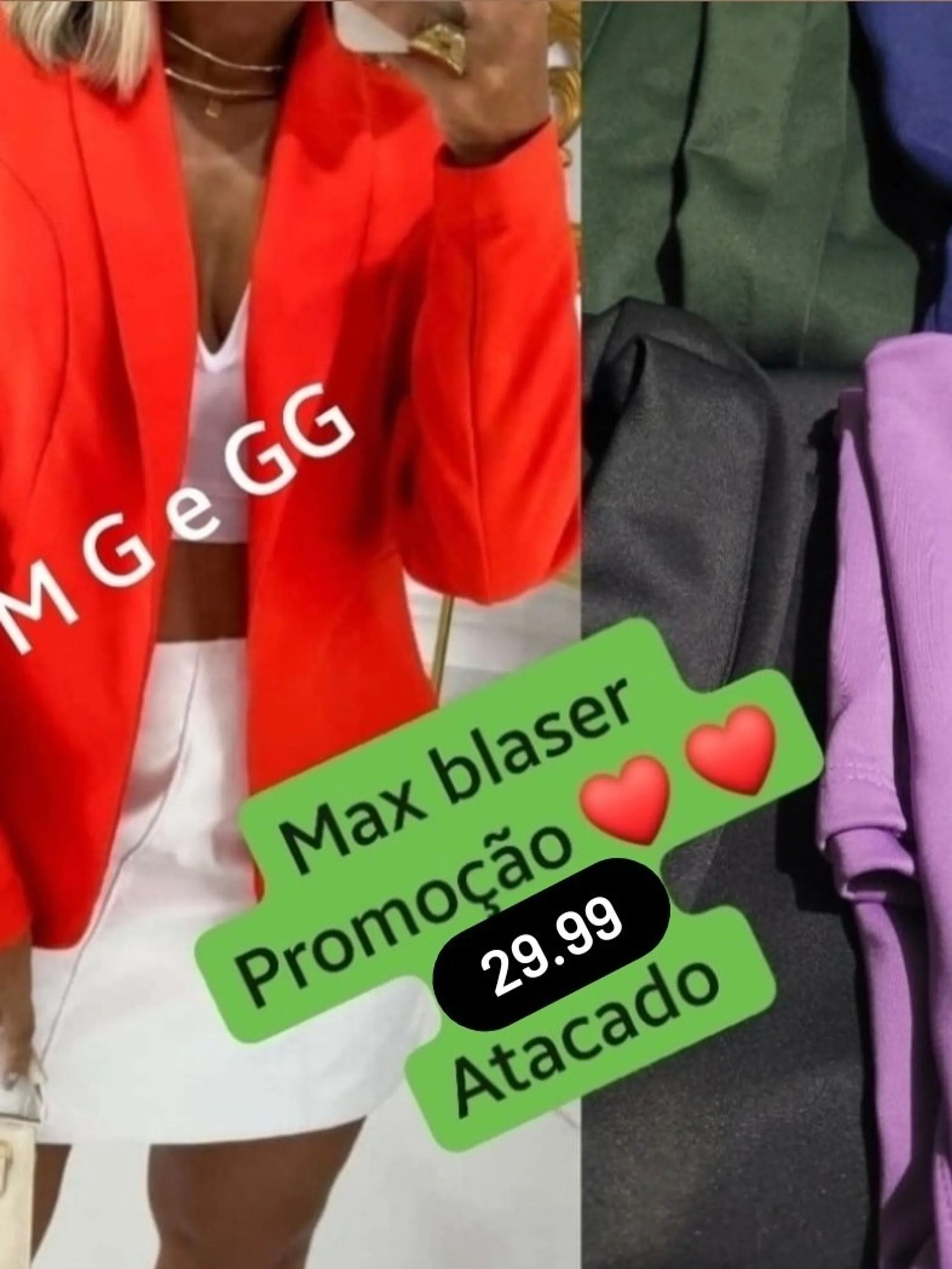 MAX blaser em neopreme tam m g e gg ❤️ ❤️