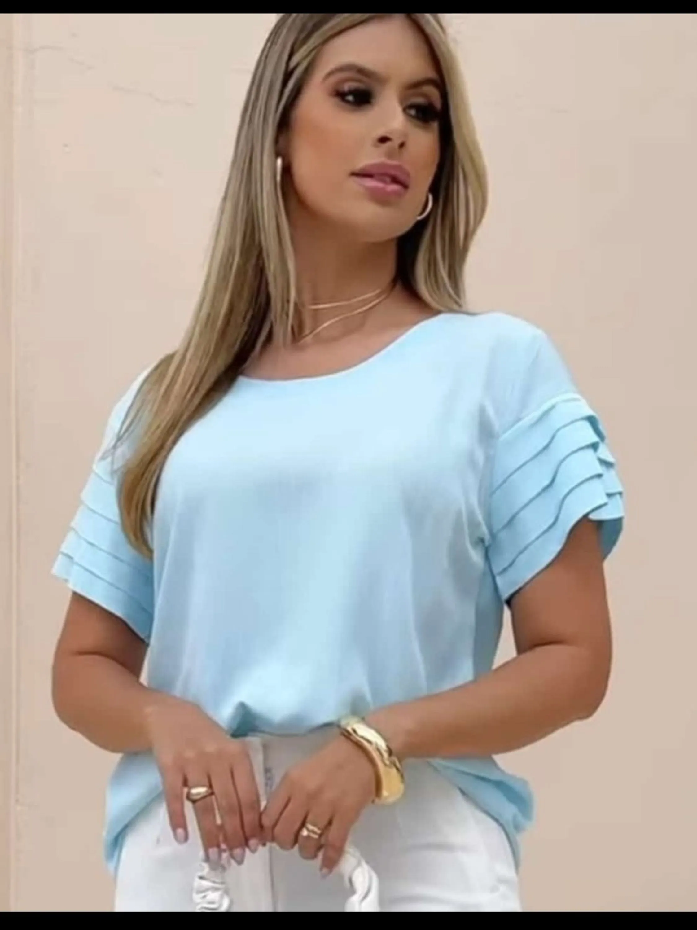 Blusa em viscolinho